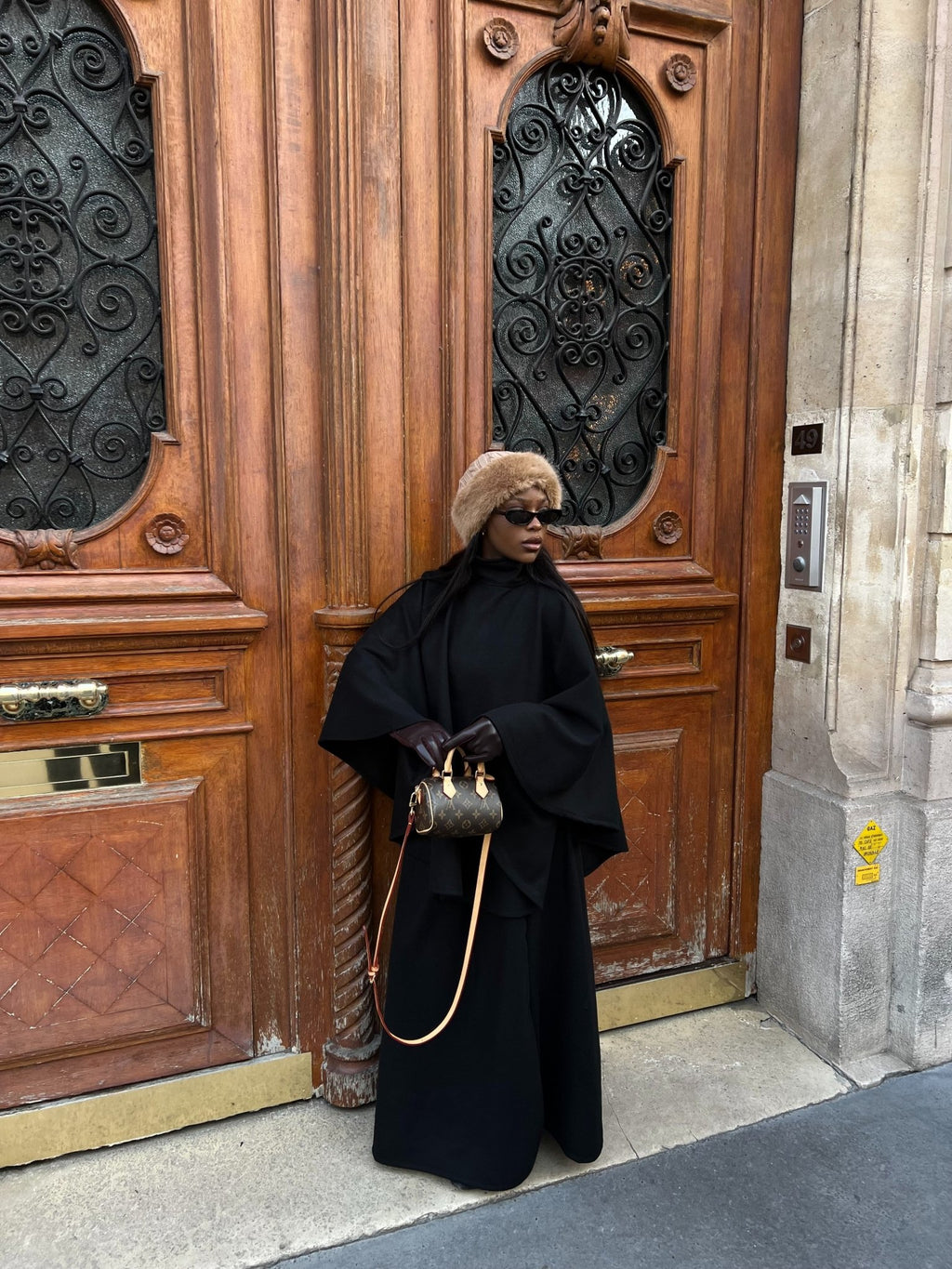 Ensemble Poncho Dana Noir - TAHIRA