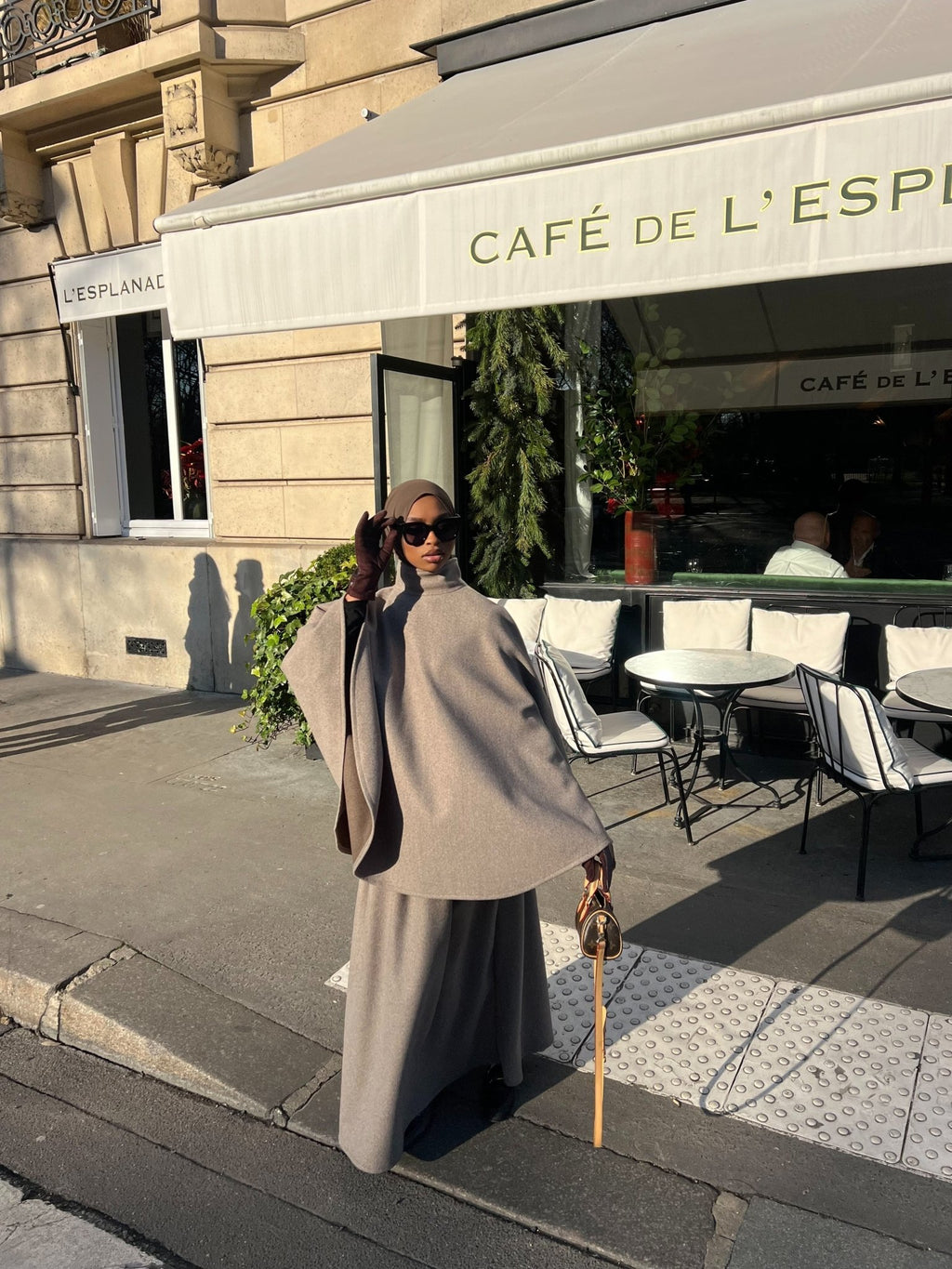Ensemble Poncho Dana Taupe Marron ⚠️ Lire Description - TAHIRA