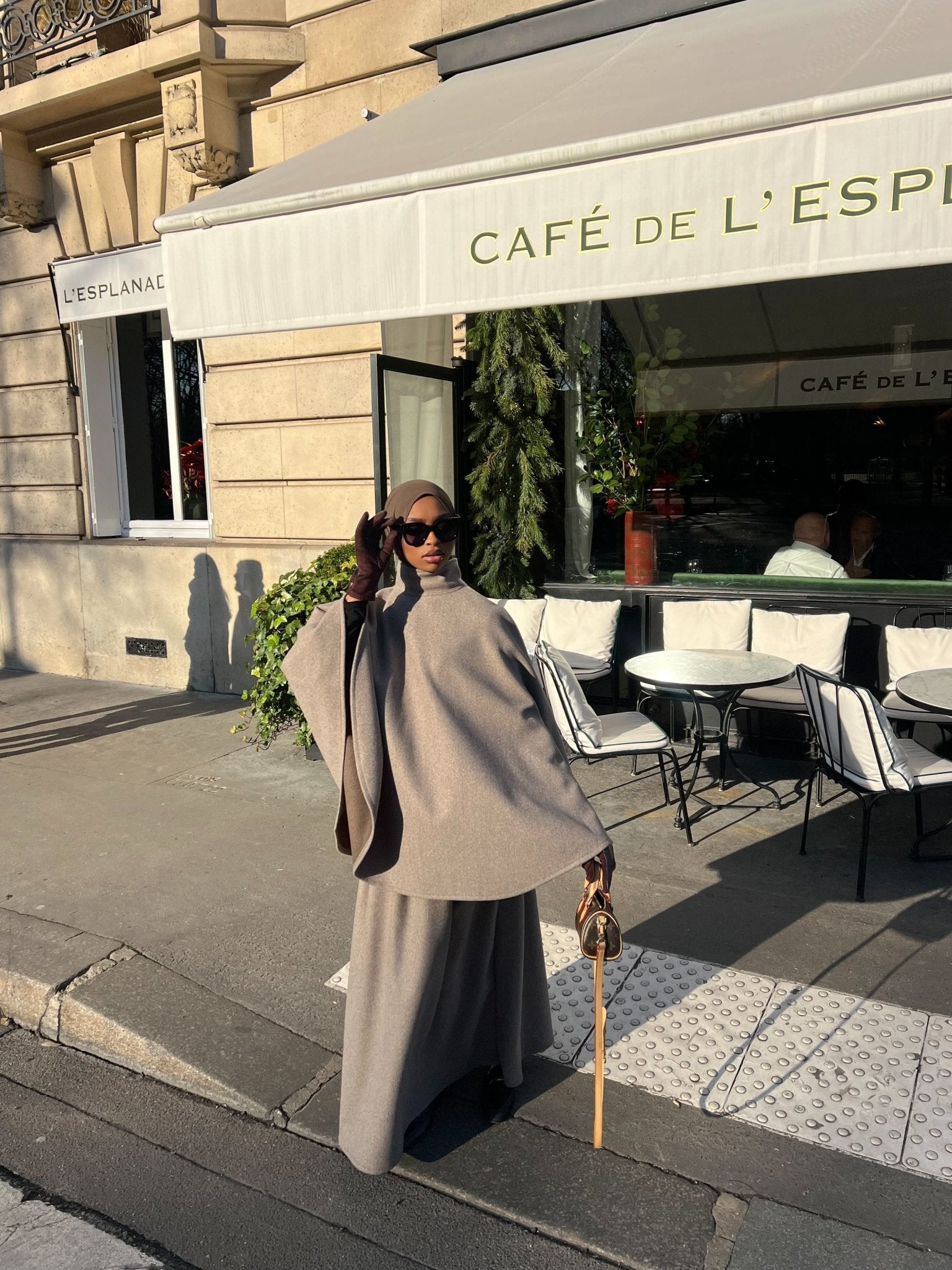 Ensemble Poncho Dana Taupe Marron ⚠️ Lire Description - TAHIRA
