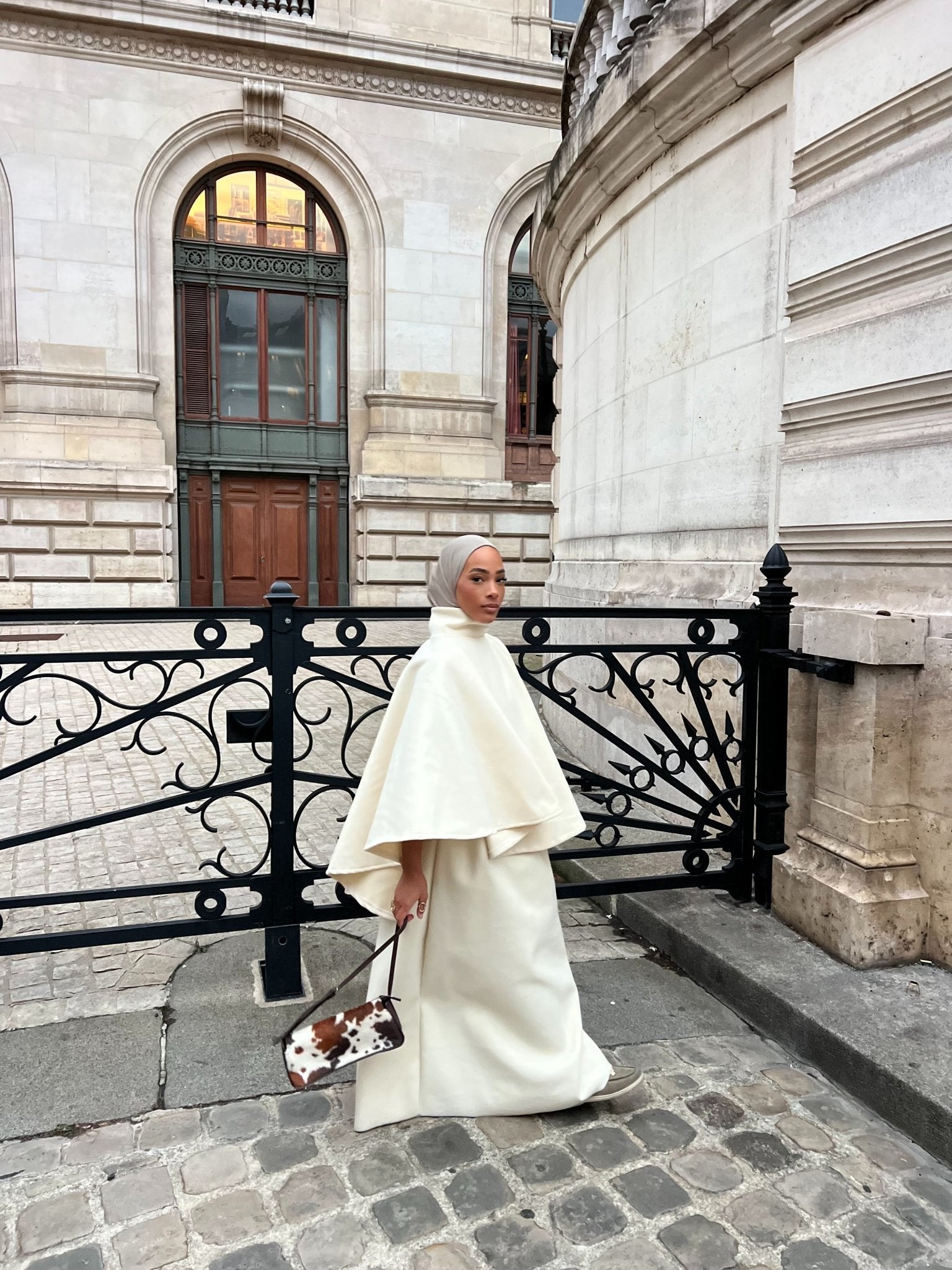 Ensemble Poncho Luna Crème - TAHIRA