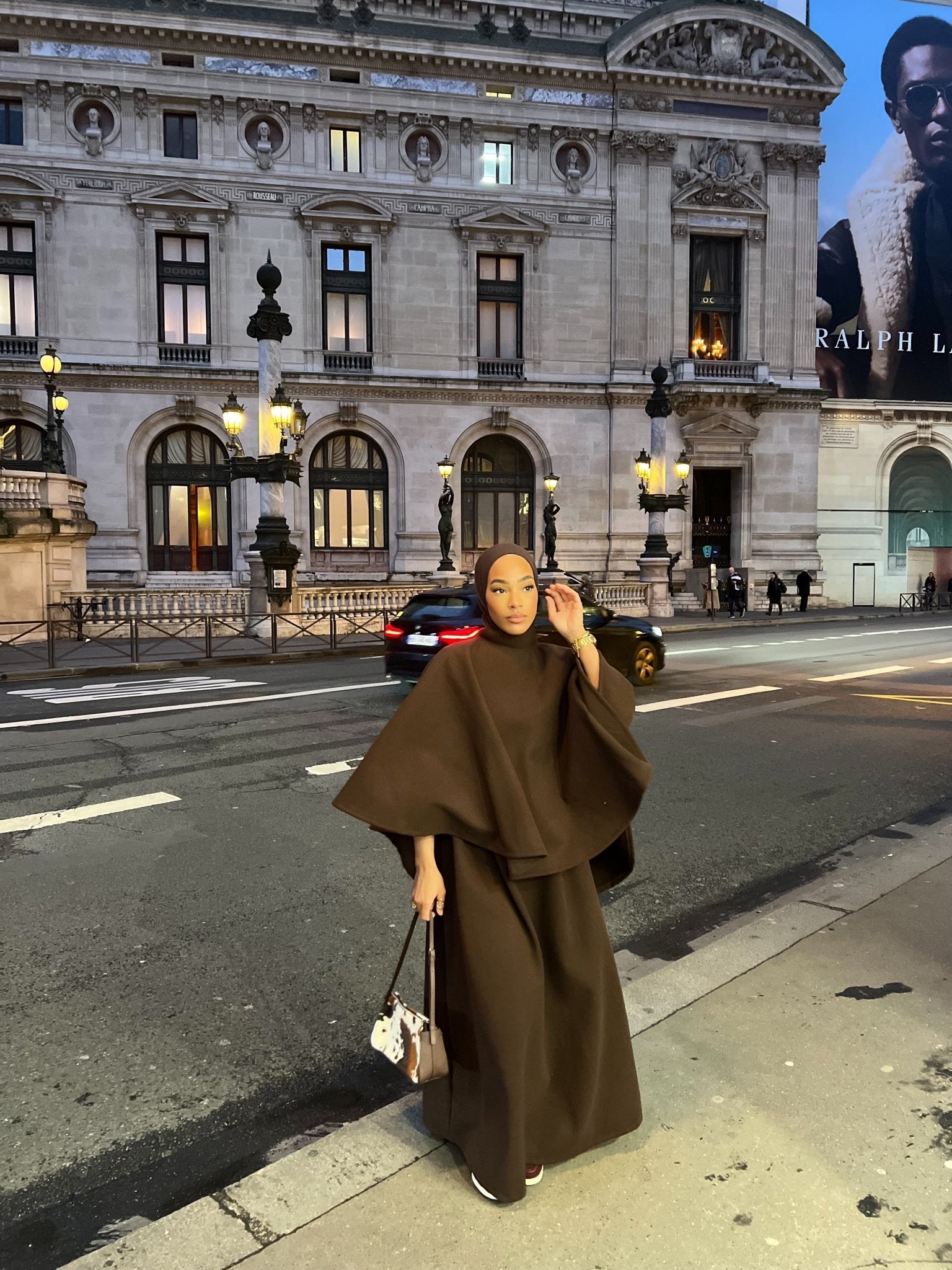 Ensemble Poncho Luna Marron - TAHIRA