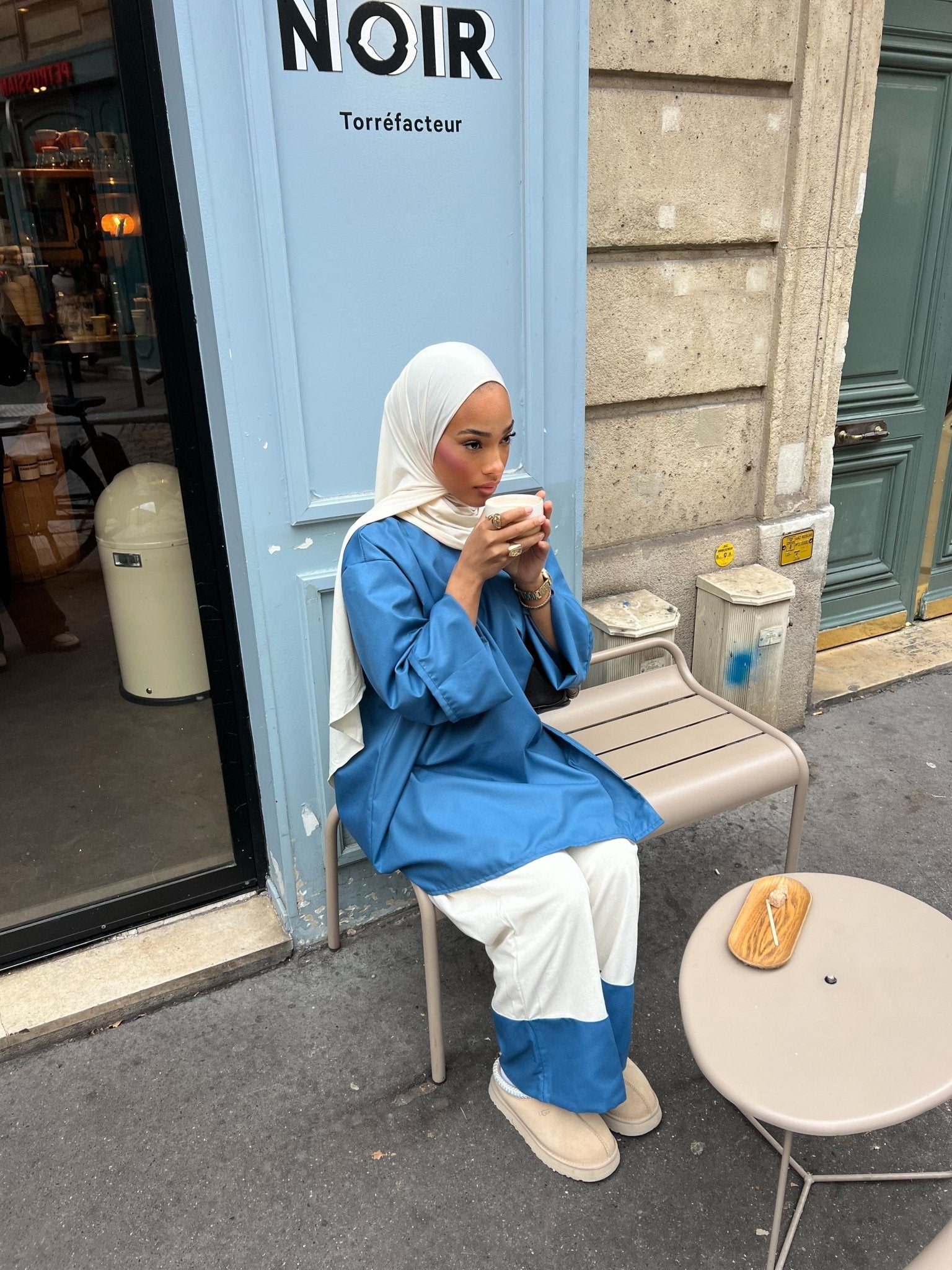 Ensemble Rosalie Bleu Indigo - TAHIRA