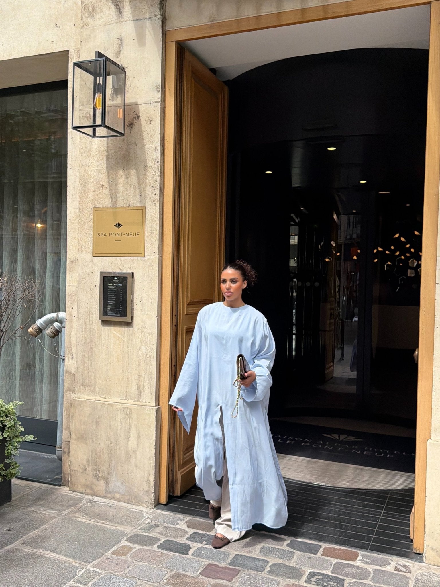 Ensemble Salma Bleu ciel - TAHIRA