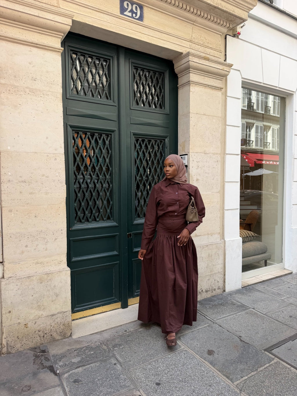 Ensemble Sania - Chocolat - TAHIRA