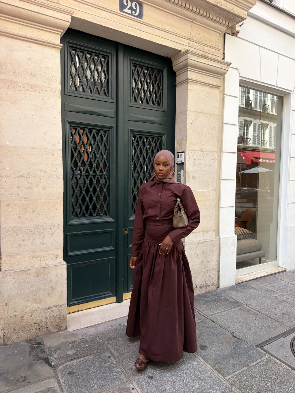 Ensemble Sania - Chocolat - TAHIRA