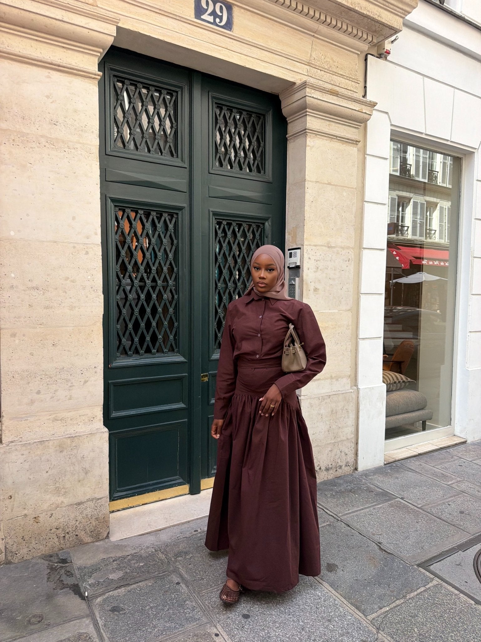 Ensemble Sania - Chocolat - TAHIRA