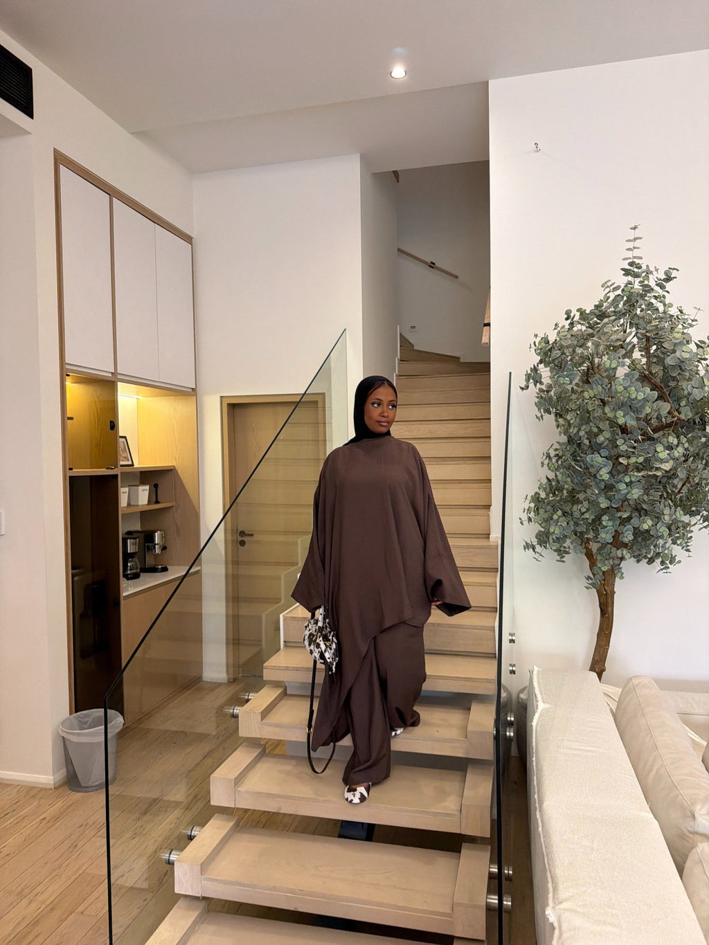 Ensemble Sephora V2 Marron - TAHIRA