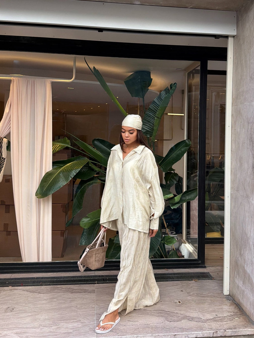 Ensemble Talia - Beige Doré - TAHIRA