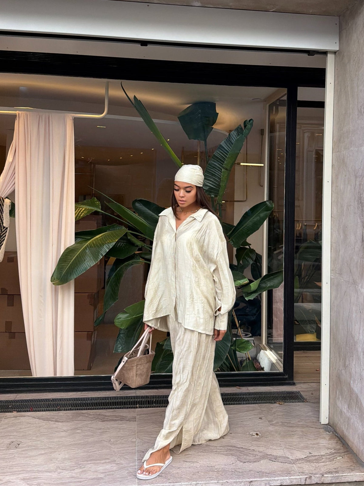 Ensemble Talia - Beige Doré - TAHIRA