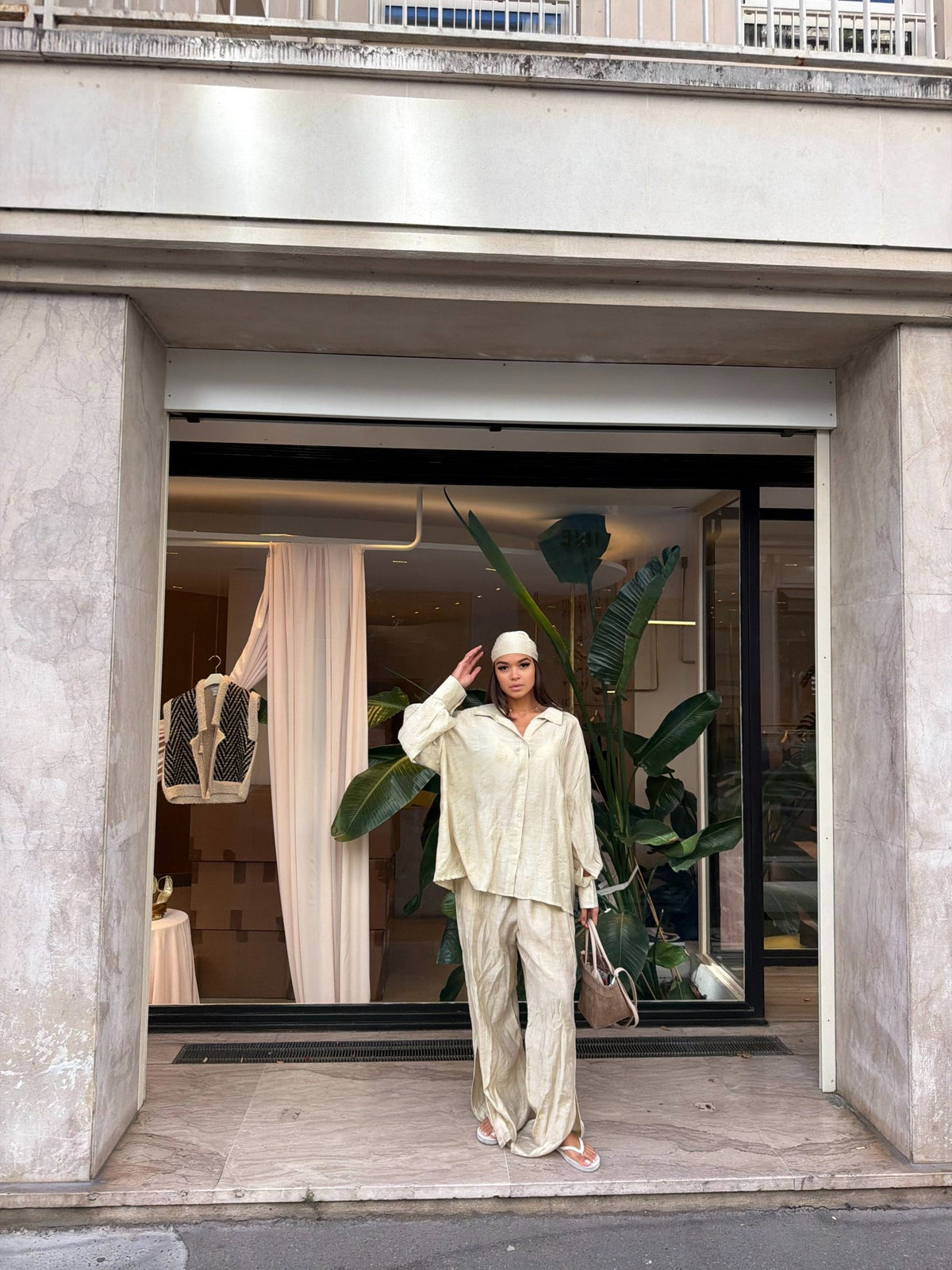 Ensemble Talia - Beige Doré - TAHIRA