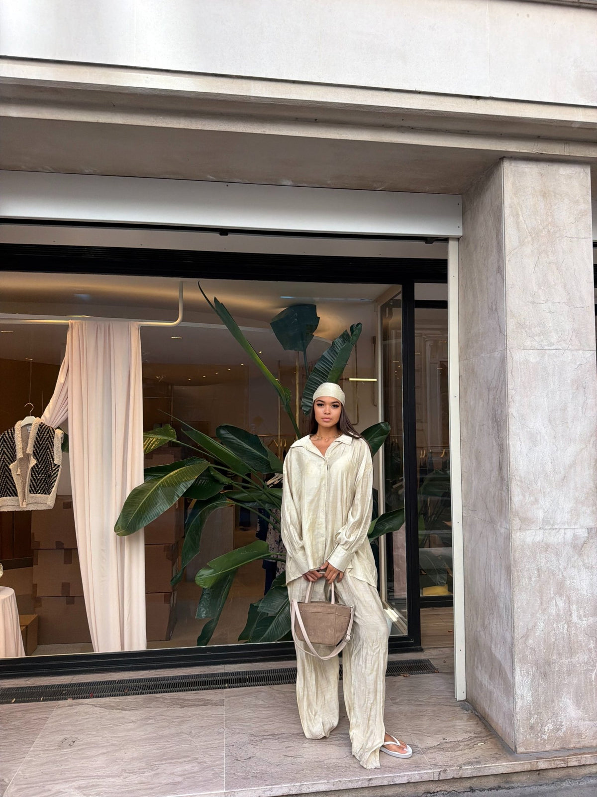 Ensemble Talia - Beige Doré - TAHIRA