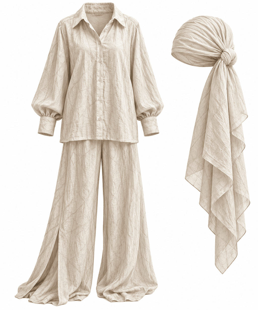 Ensemble Talia - Beige Doré - TAHIRA