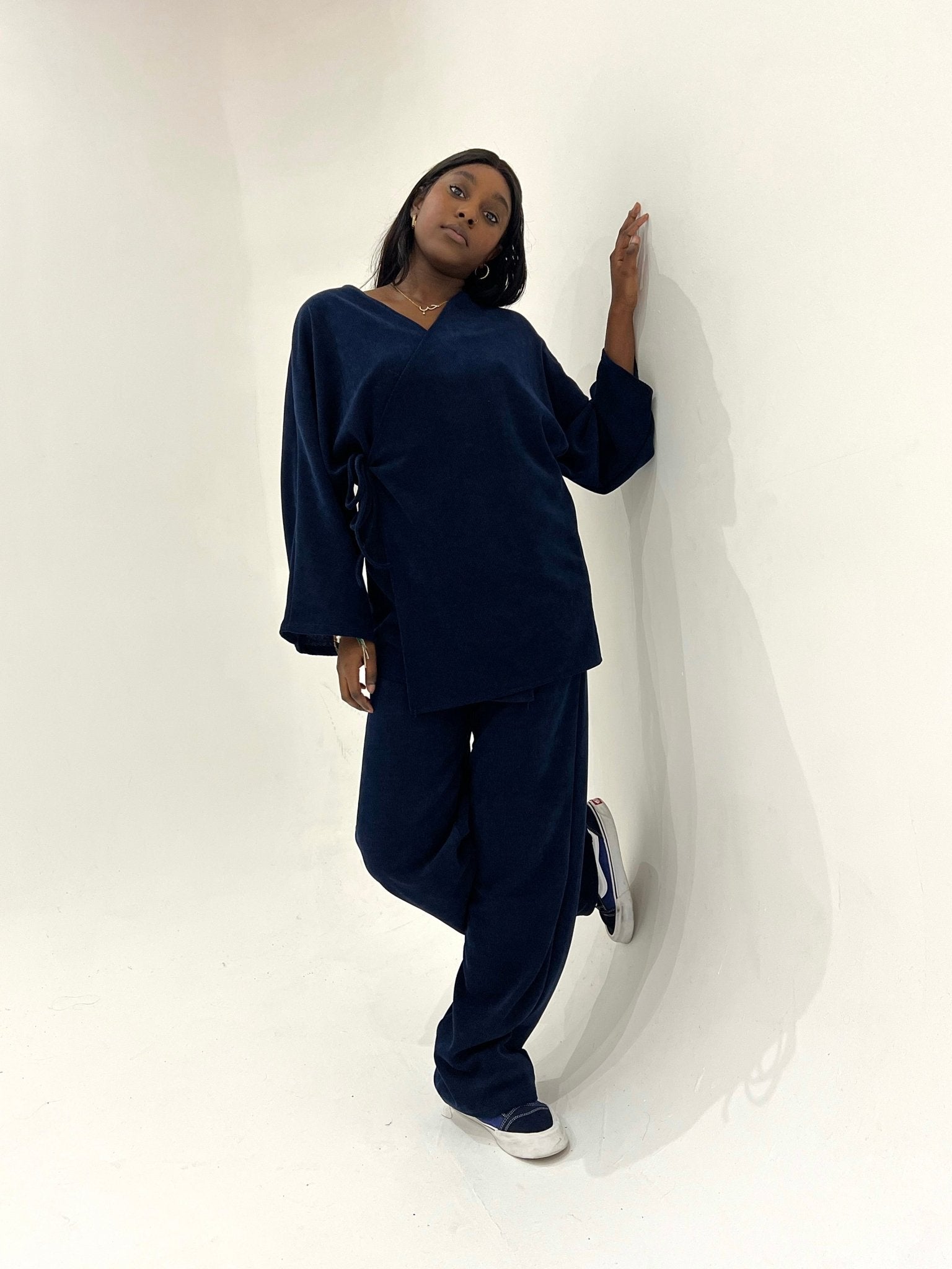 Ensemble Velours Taliya Bleu Nuit - TAHIRA