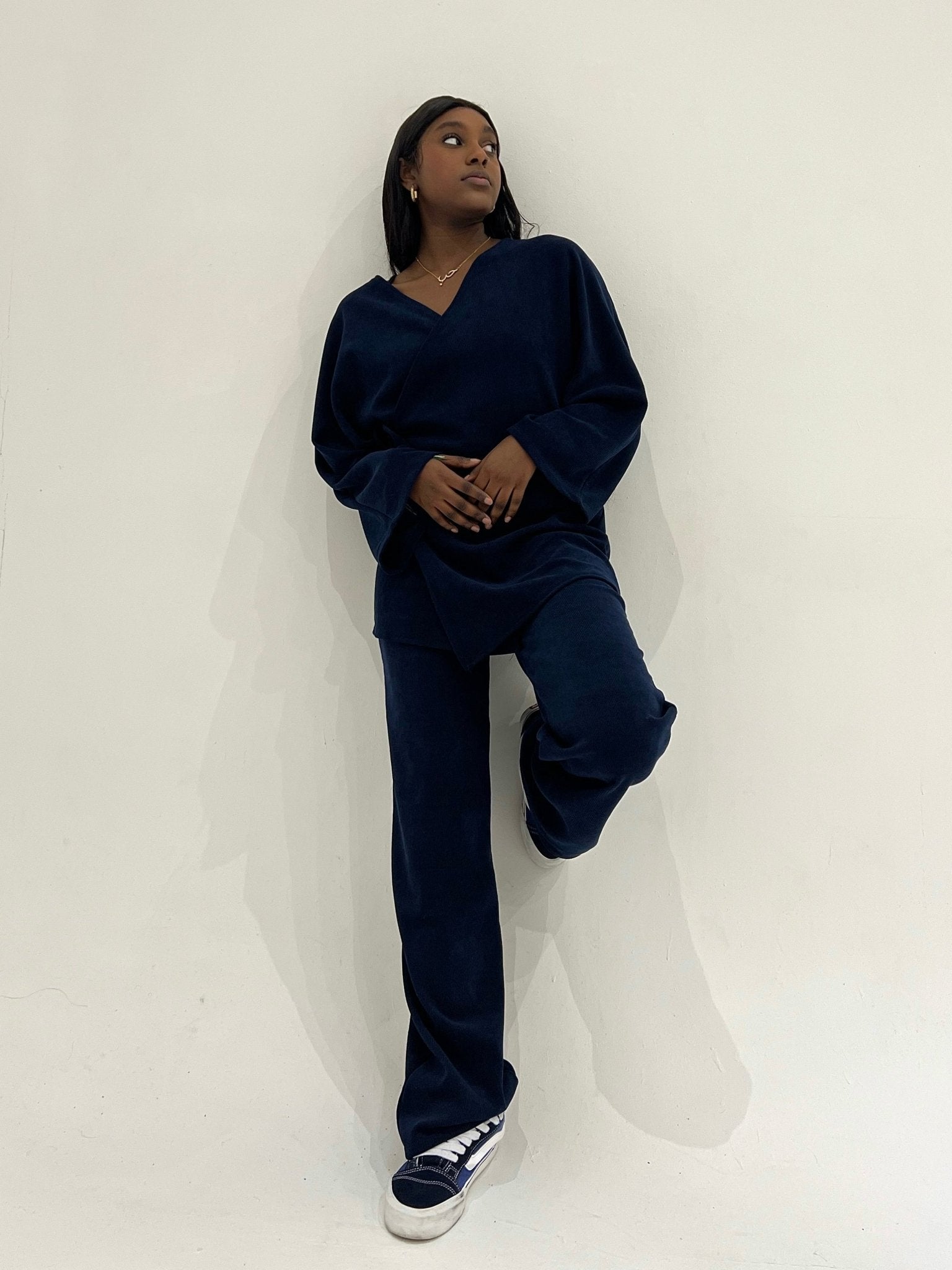 Ensemble Velours Taliya Bleu Nuit - TAHIRA