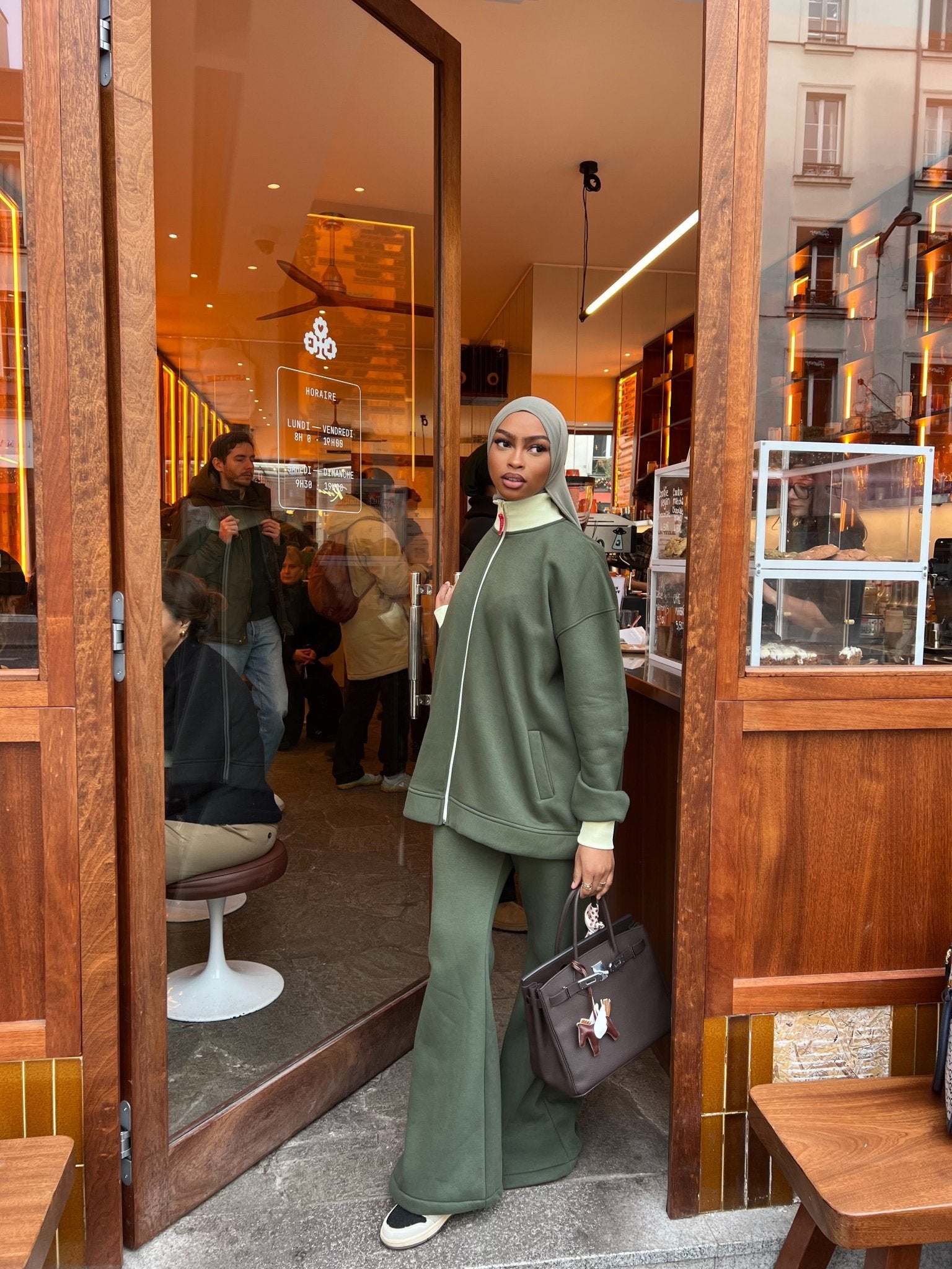 Ensemble Vichy Vert Émeraude - TAHIRA