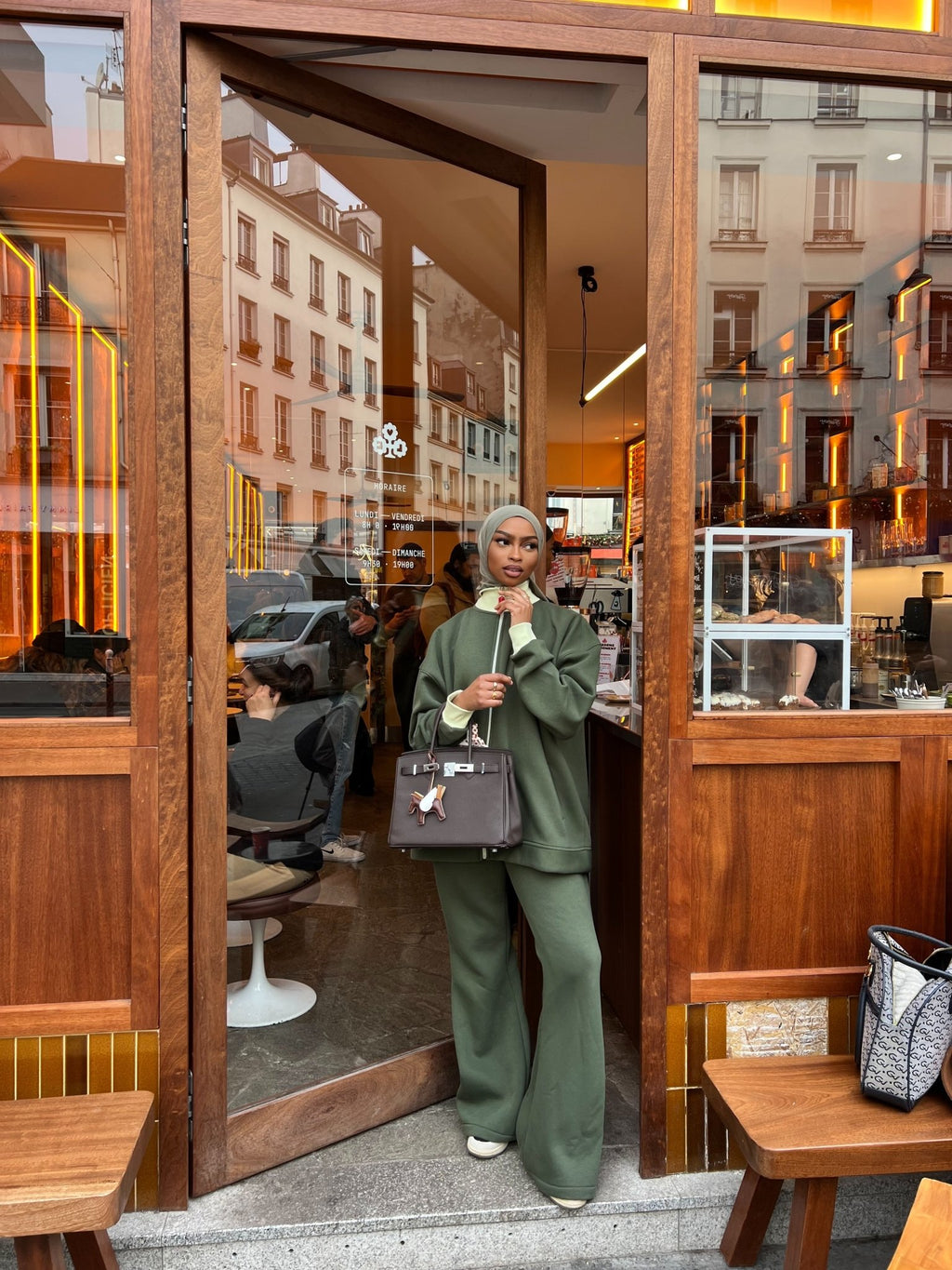 Ensemble Vichy Vert Émeraude - TAHIRA
