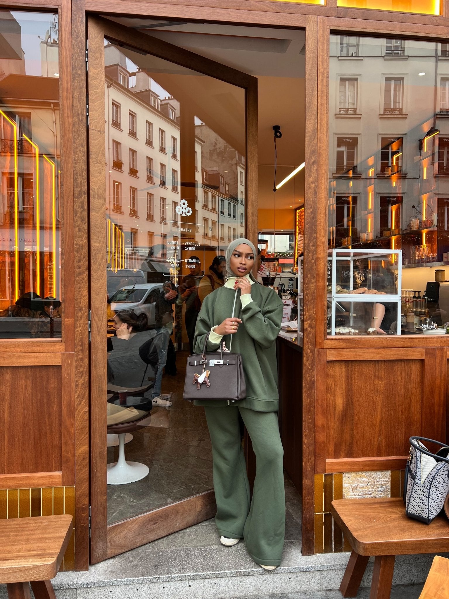 Ensemble Vichy Vert Émeraude - TAHIRA