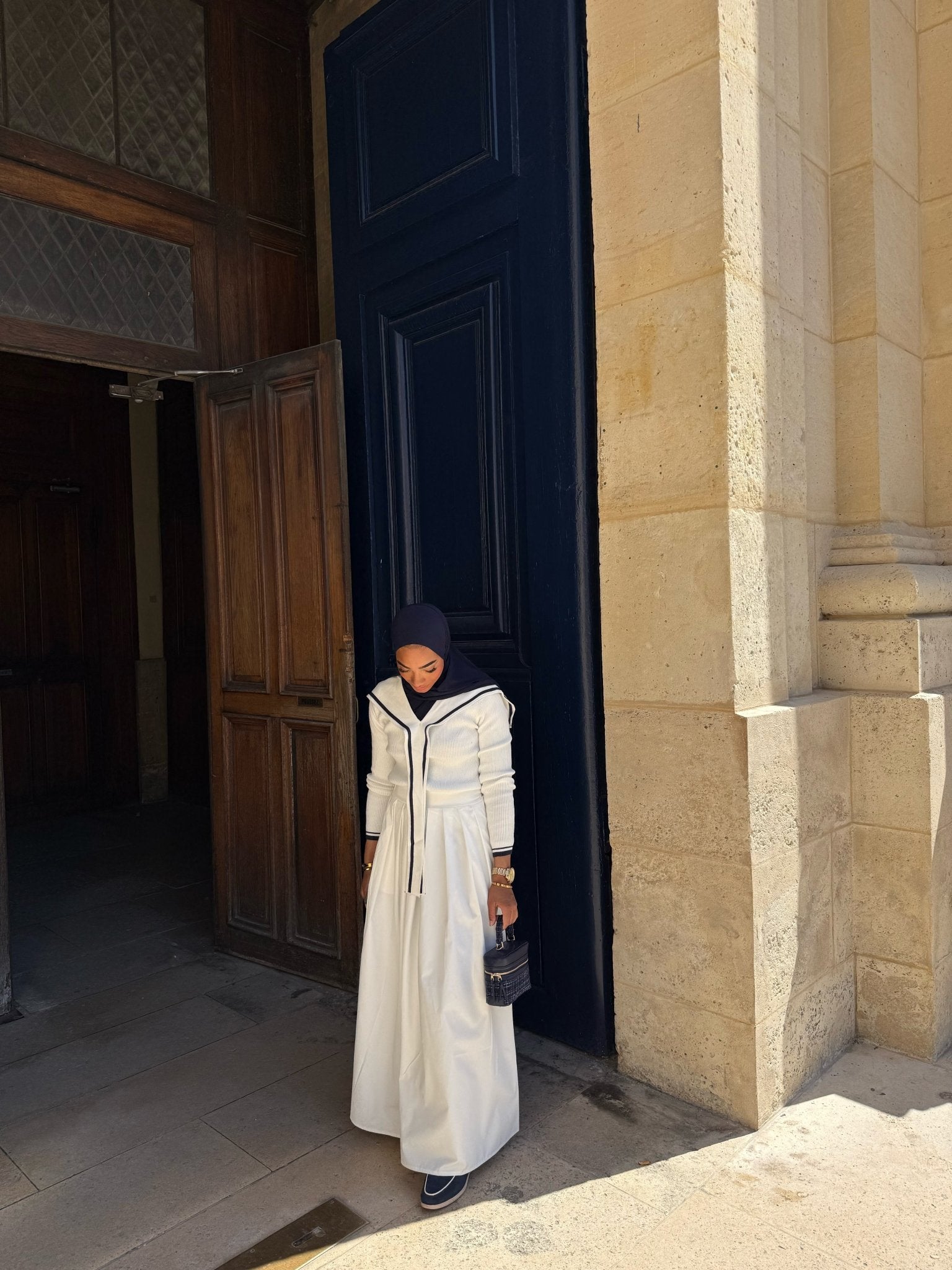 Haut Cape Évolie Blanc - TAHIRA