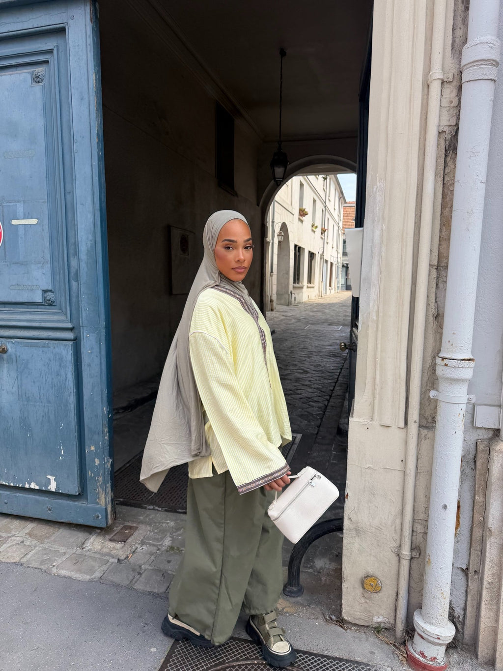 Haut Marrakech Rayé Jaune - TAHIRA