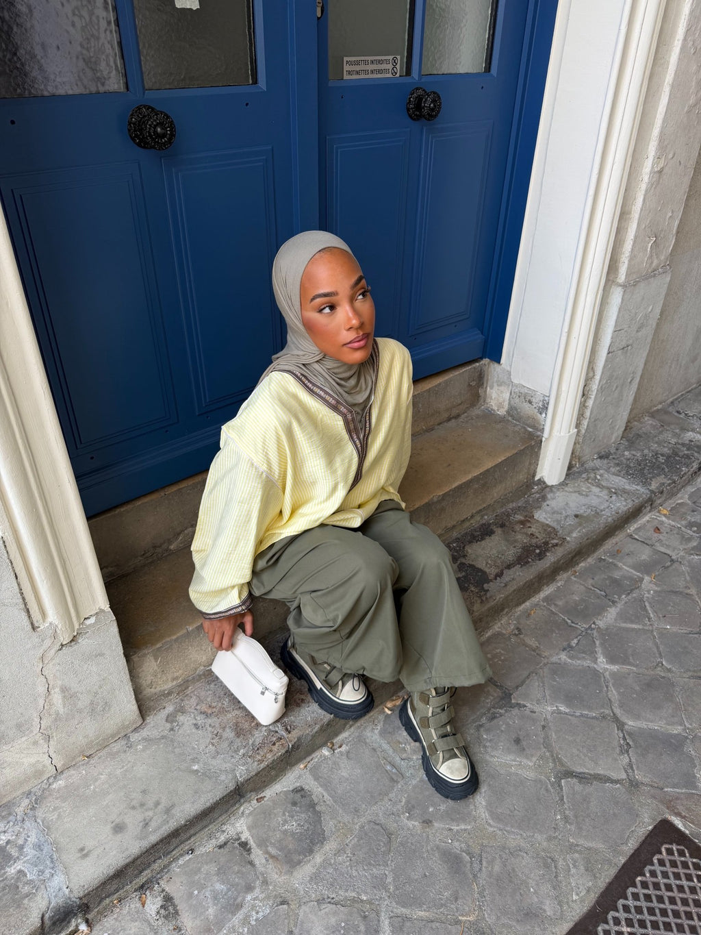 Haut Marrakech Rayé Jaune - TAHIRA
