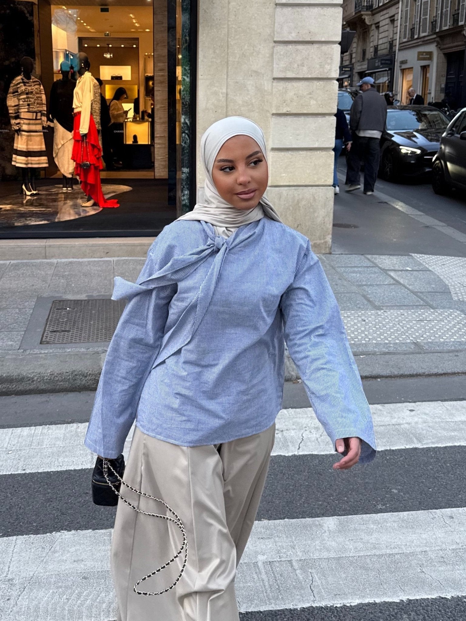 Haut Veronica Bleu - TAHIRA