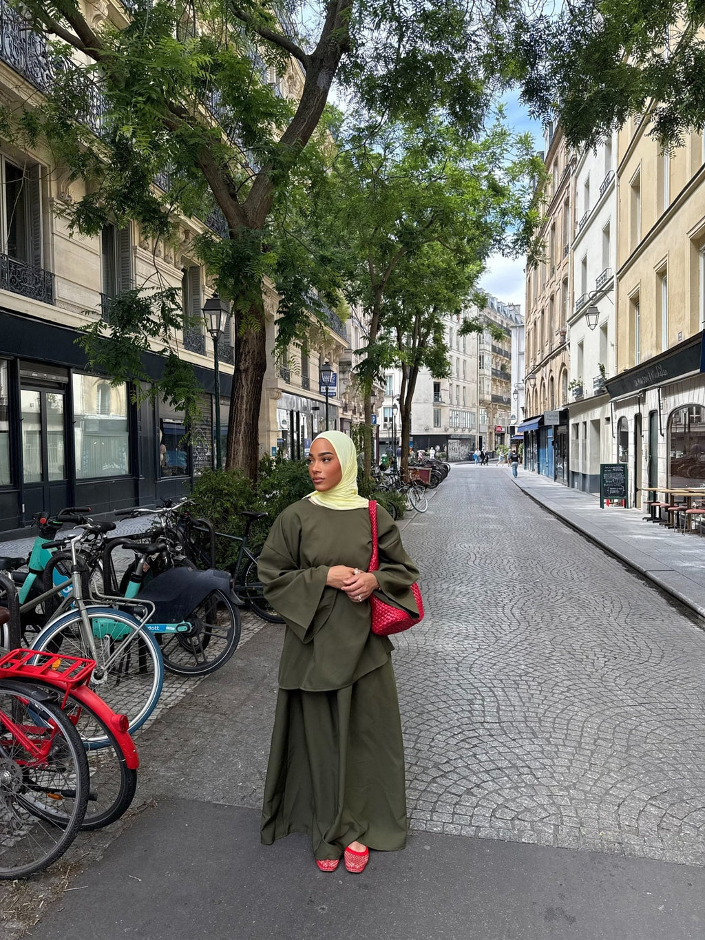 Hijab Jersey Premium Scuba ( Jaune Fluo ) - TAHIRA