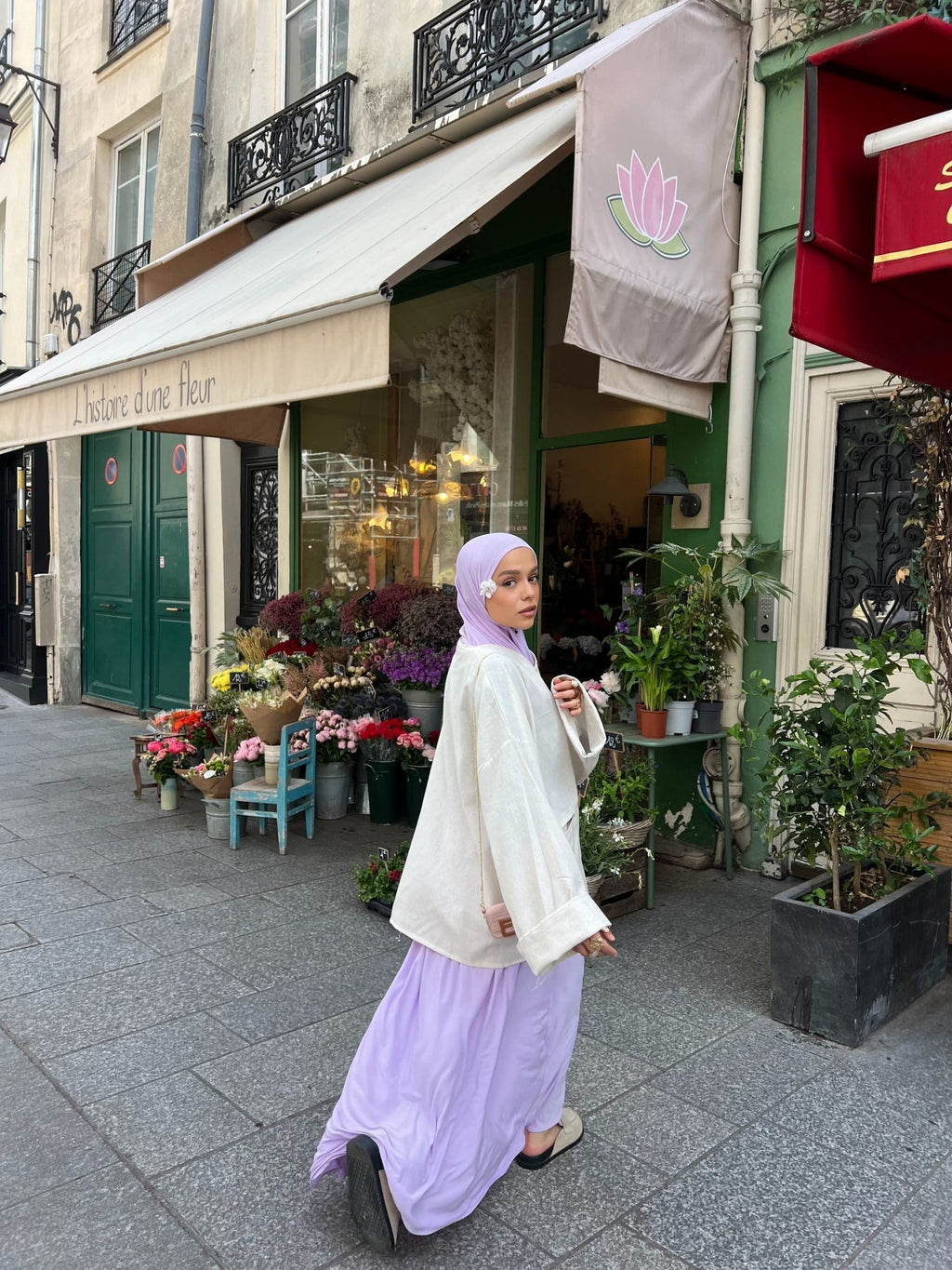 Hijab Jersey Premium Scuba ( Lila ) - TAHIRA
