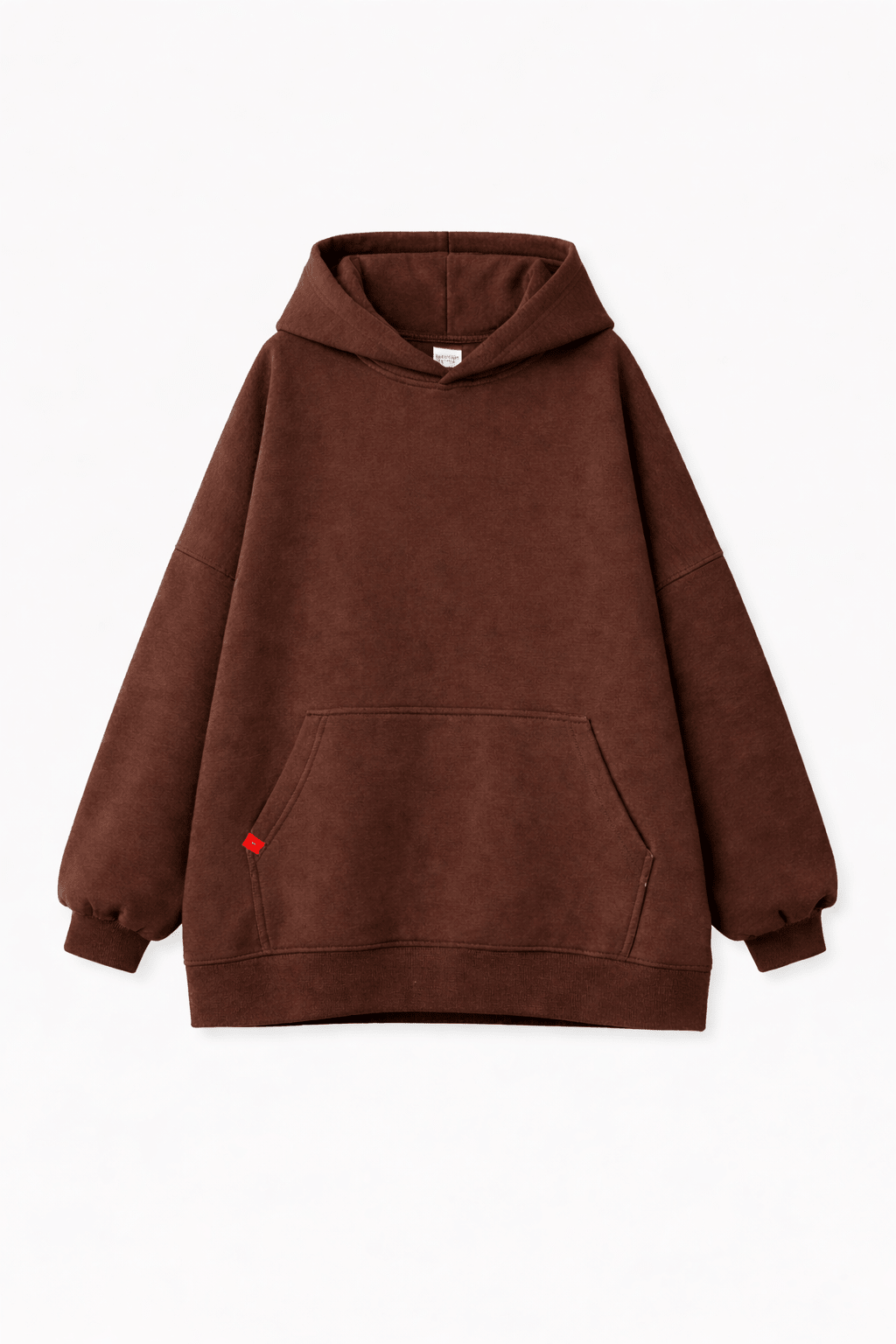 Hoodie Oversize Heavy Marron - TAHIRA