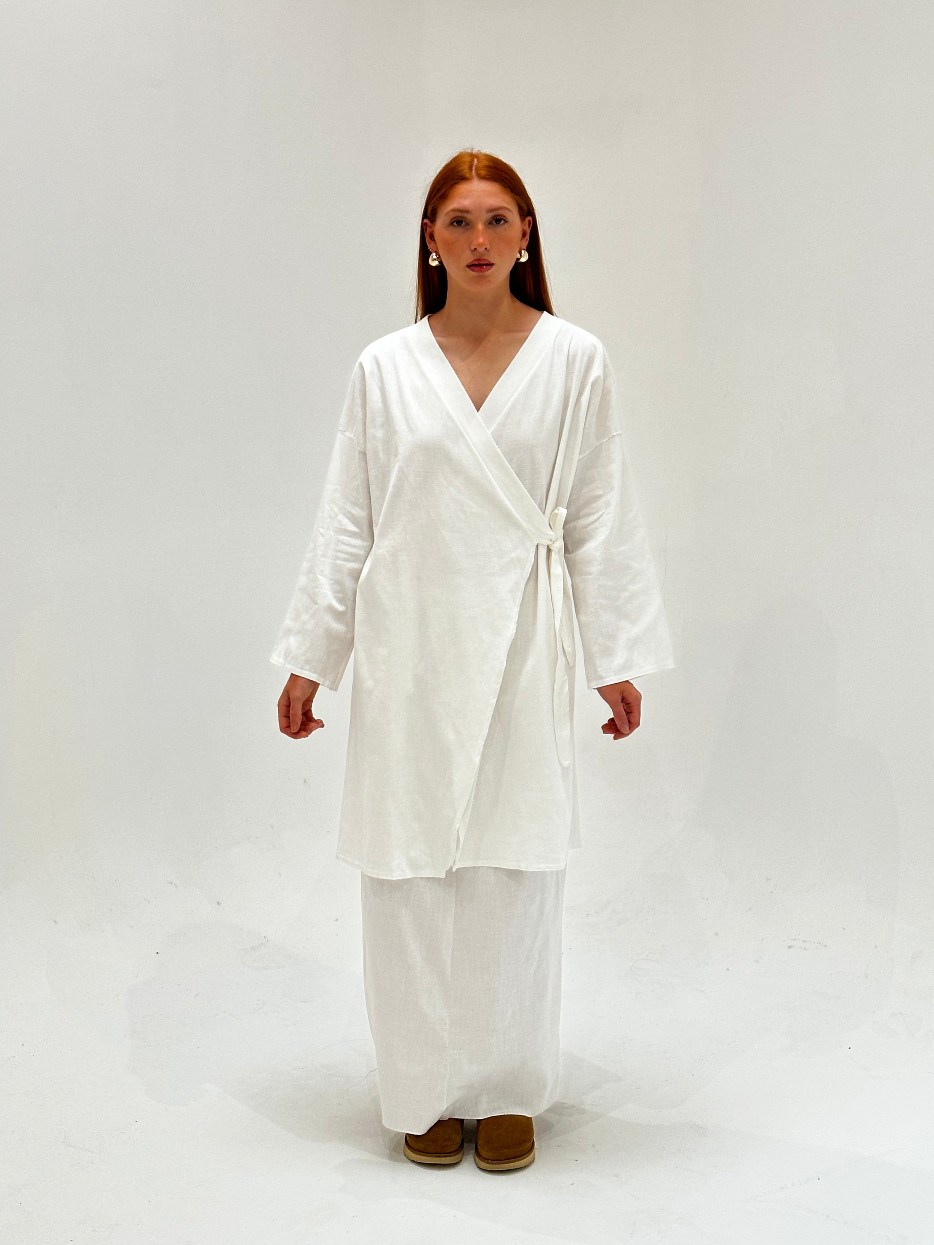 White Anglophone Skirt Set