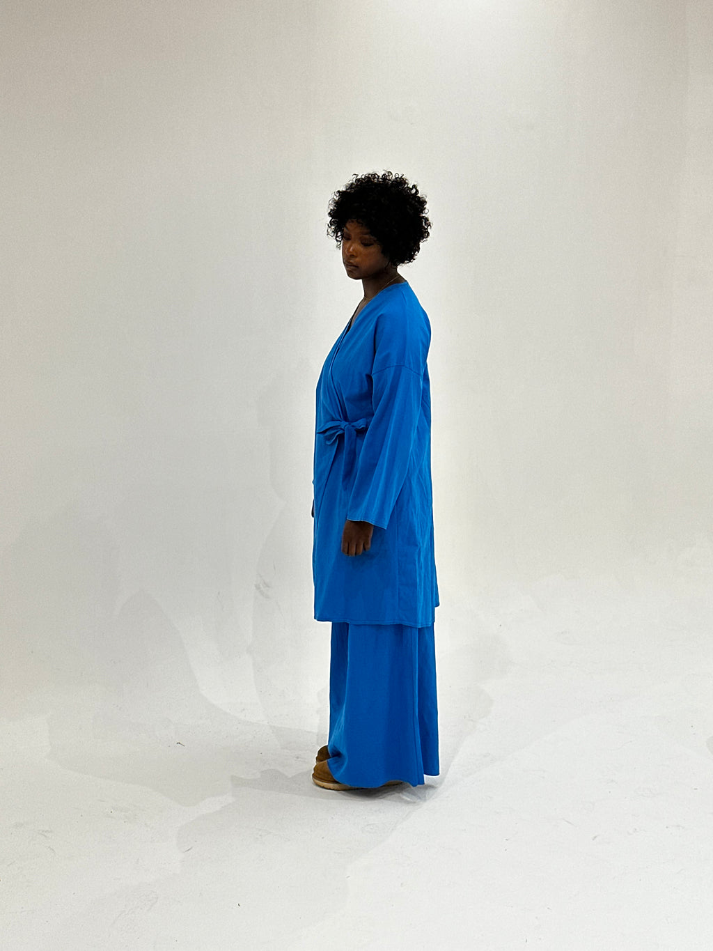 Royal Blue Anglophone Skirt Set