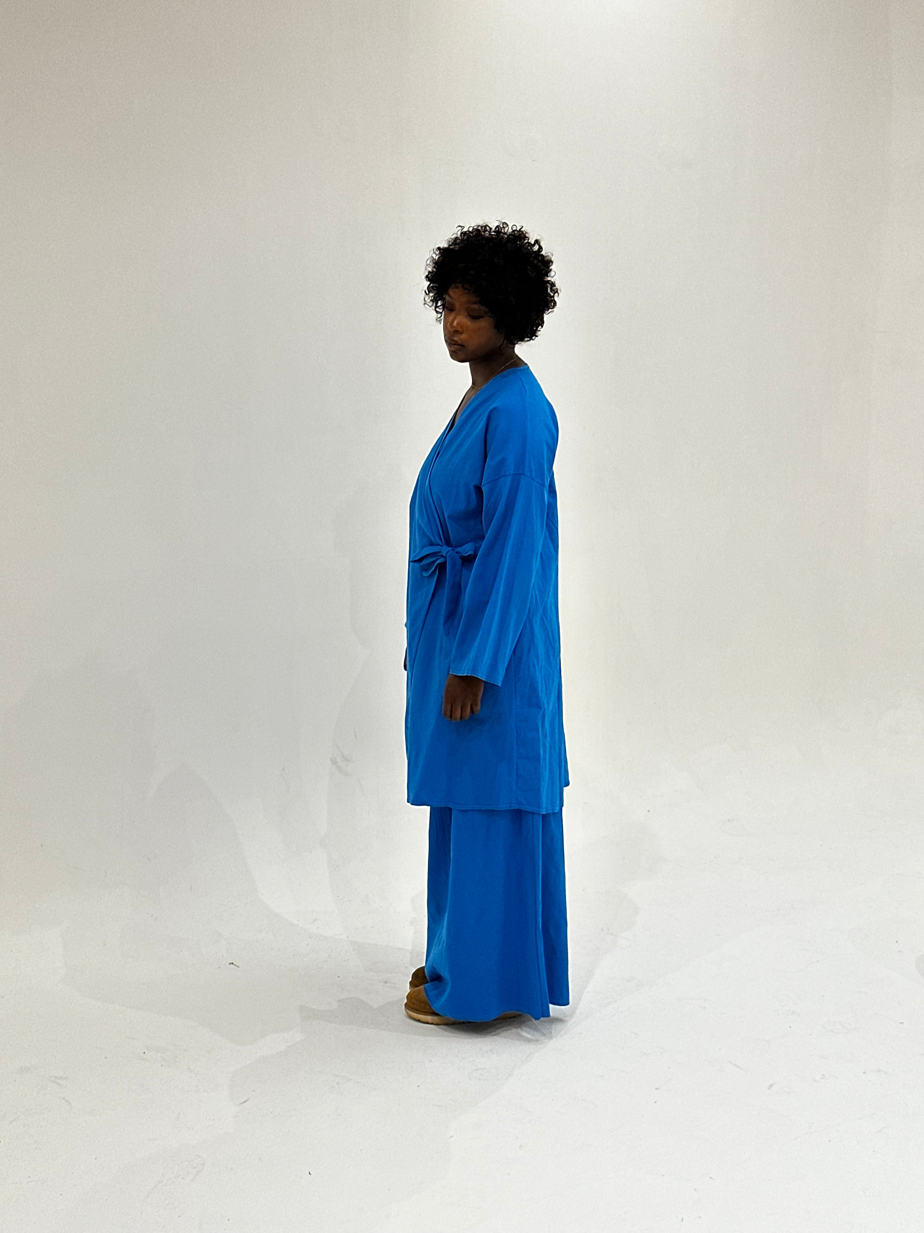 Royal Blue Anglophone Skirt Set