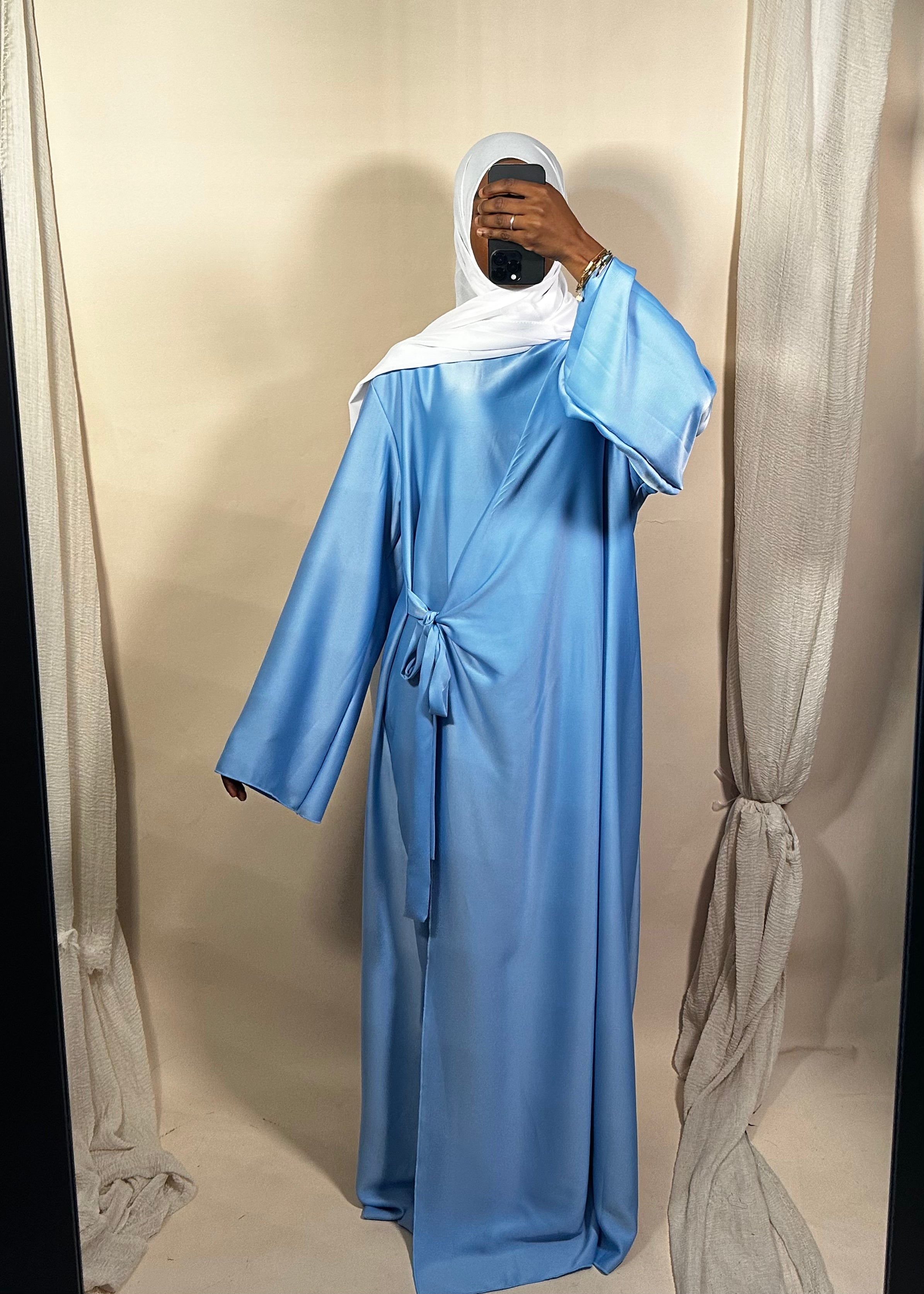 Abaya Emira Bleu Ciel