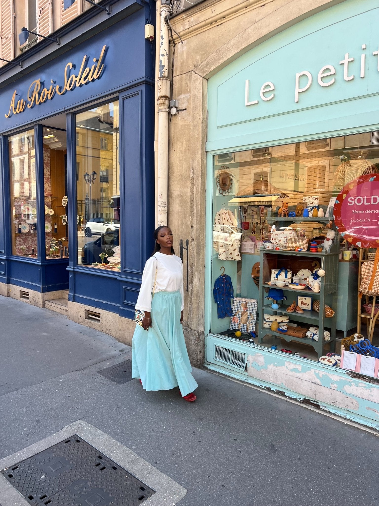 Jupe Basic Monica Bleu Ciel - TAHIRA