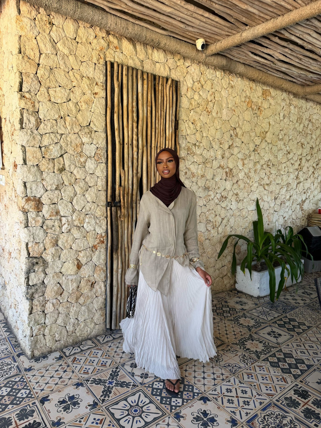 Jupe Héloïse - Beige - TAHIRA