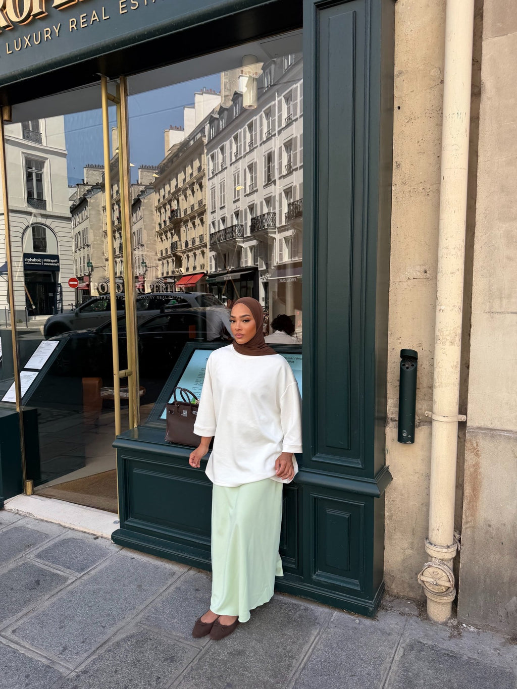 Jupe Inès Vert d'eau - TAHIRA