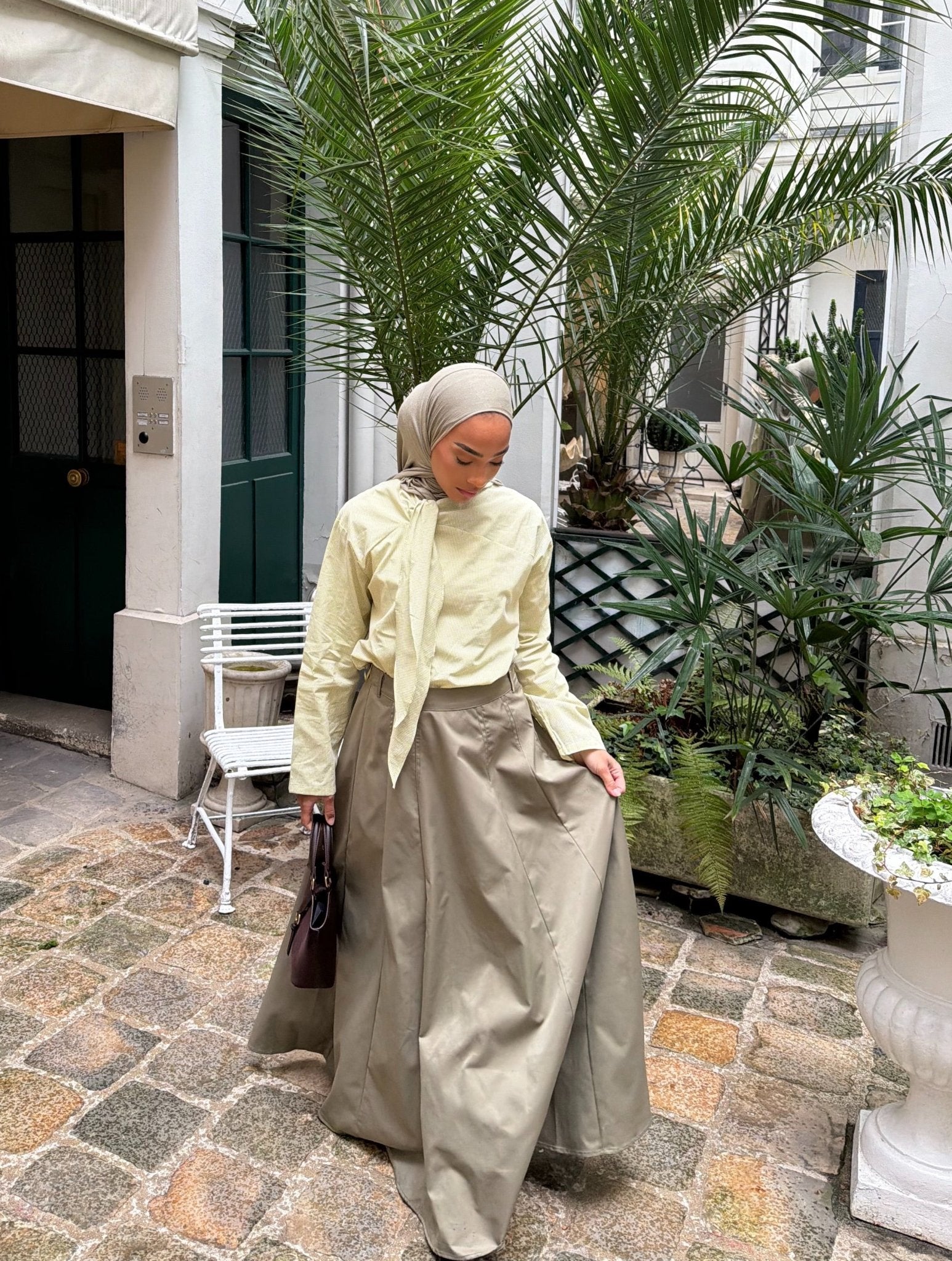 Jupe Jenny Kaki - TAHIRA