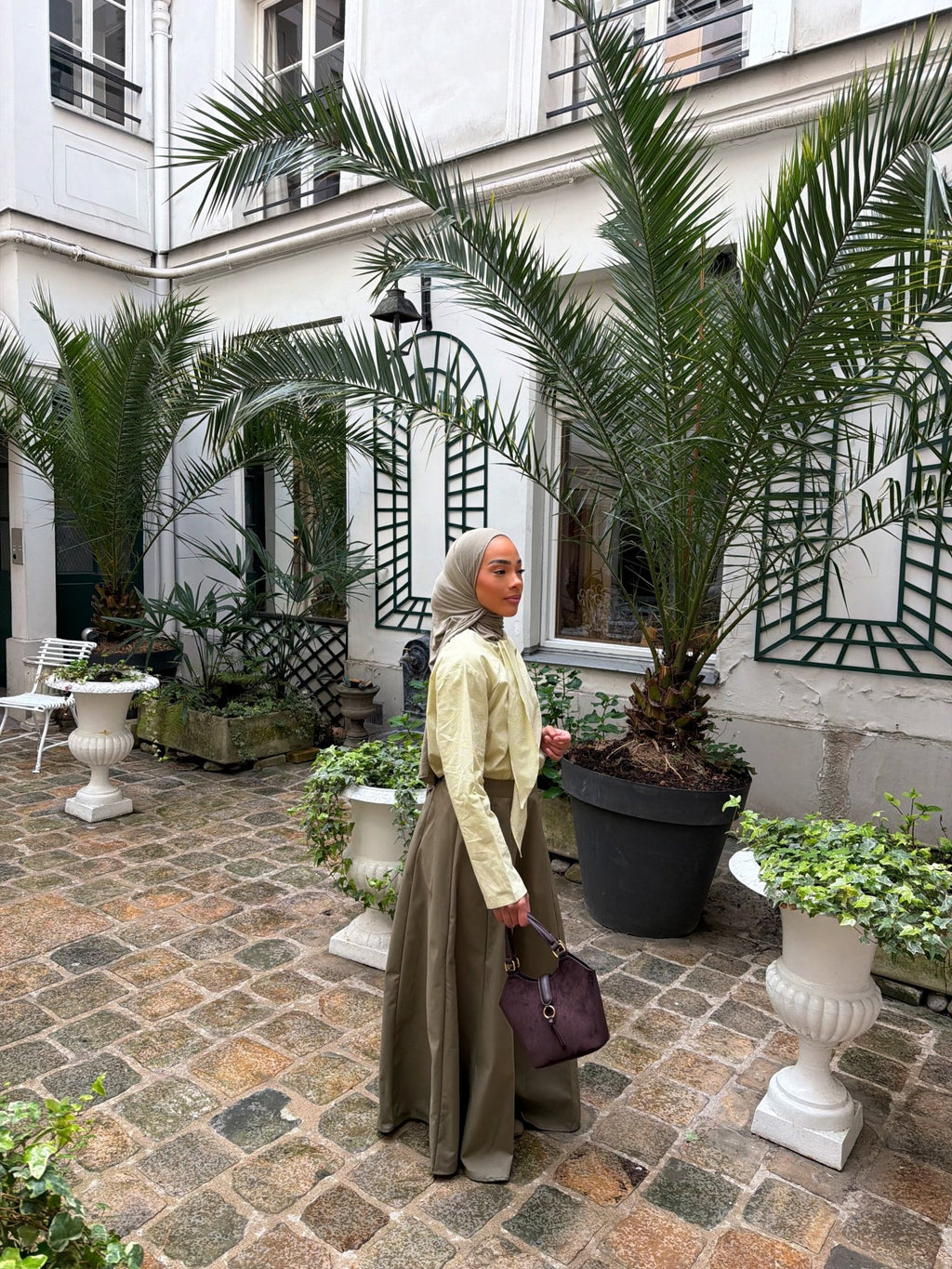 Jupe Jenny Kaki - TAHIRA