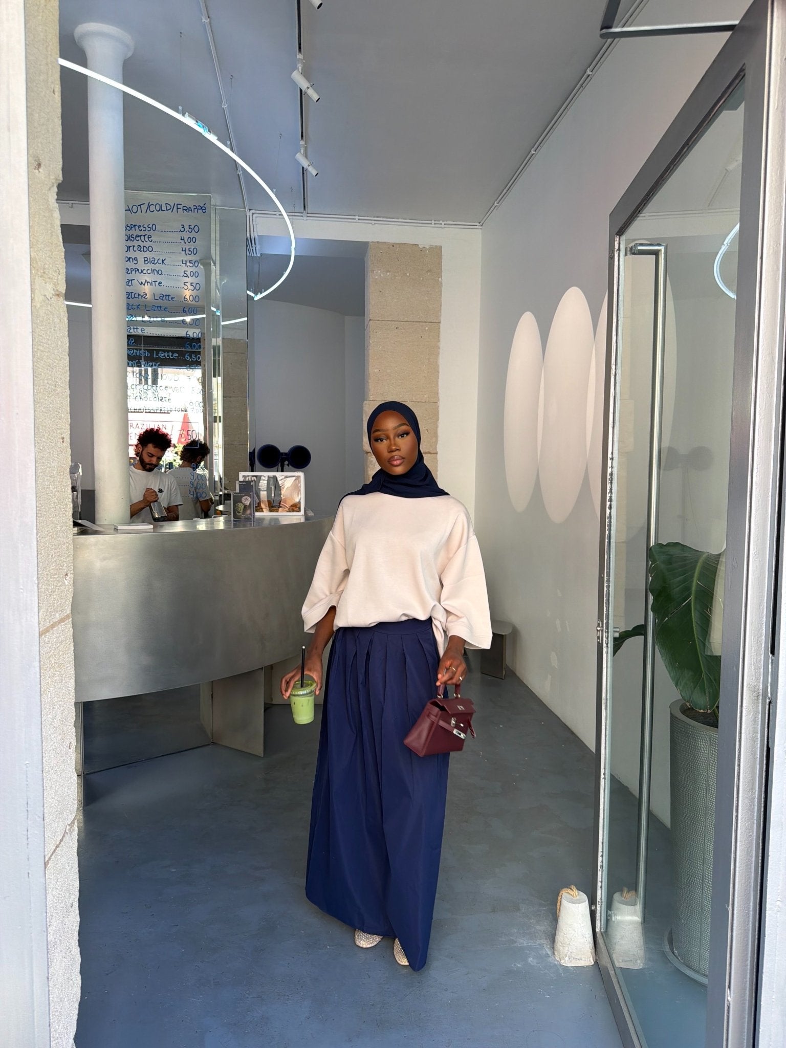 Jupe Louna Bleu Marine - TAHIRA