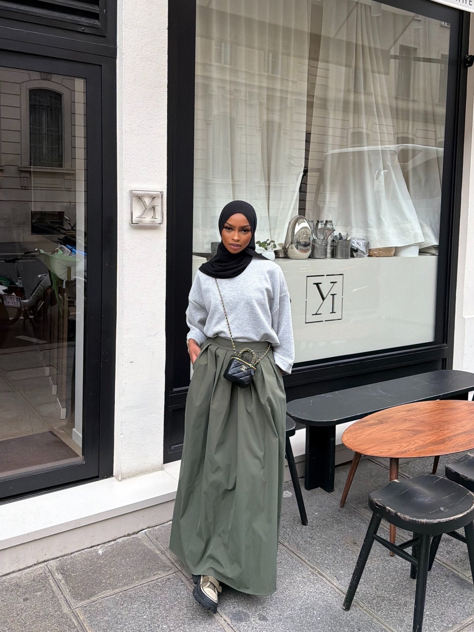 Jupe Louna Vert Amande - TAHIRA