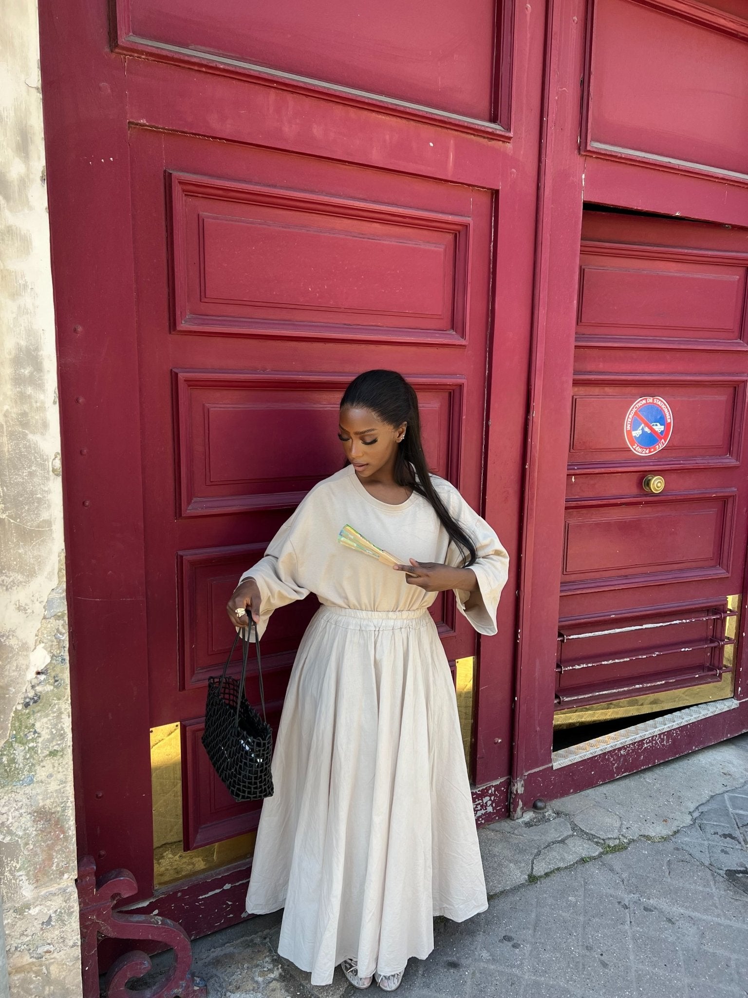 Jupe Monica Beige - TAHIRA