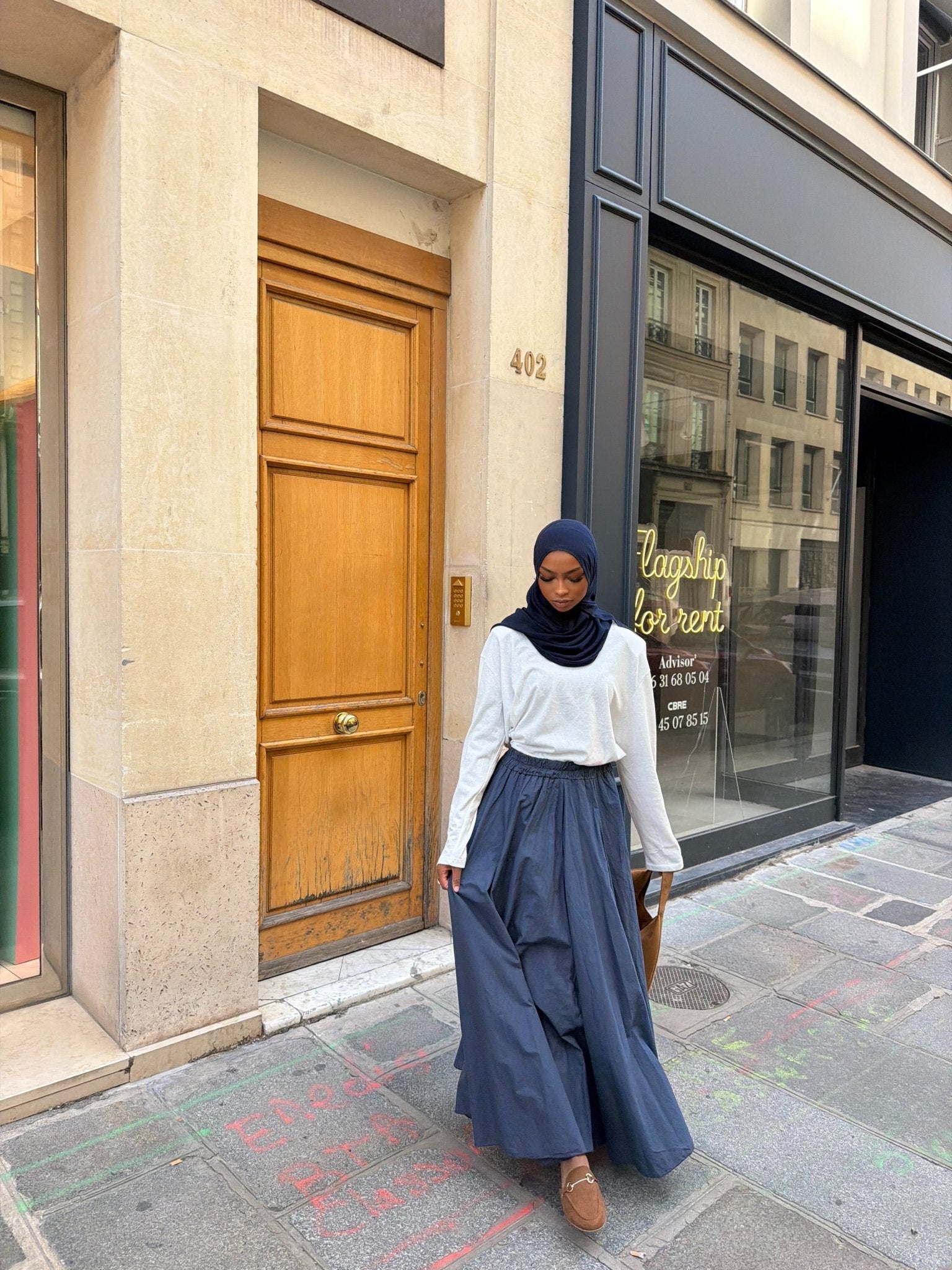 Jupe Monica Bleu Nuit - TAHIRA