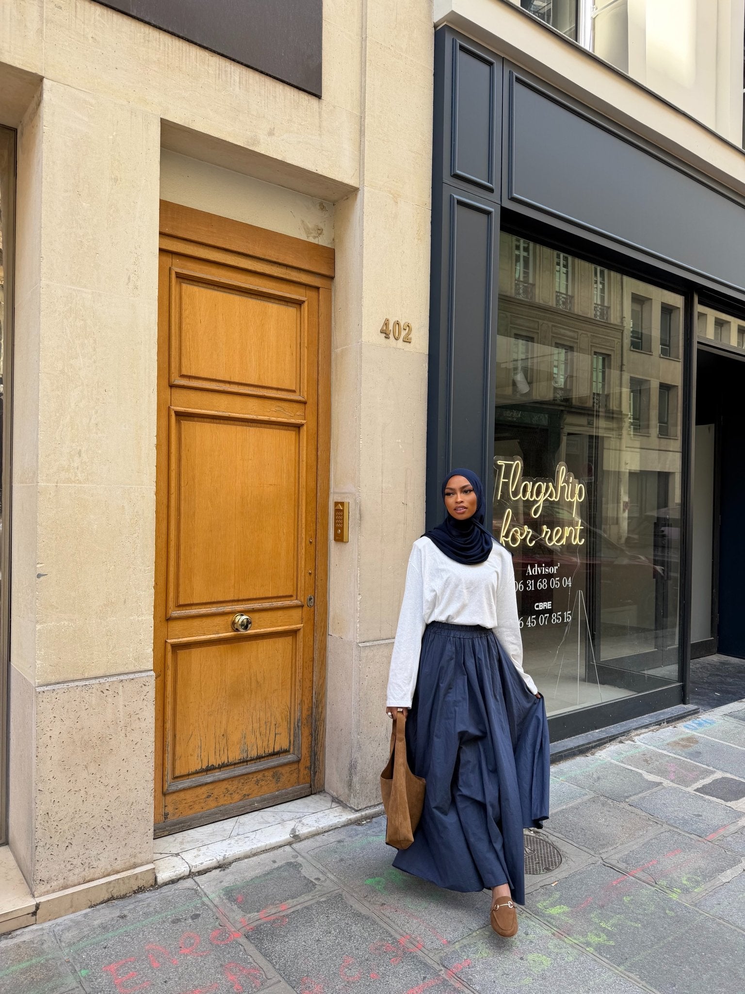 Jupe Monica Bleu Nuit - TAHIRA