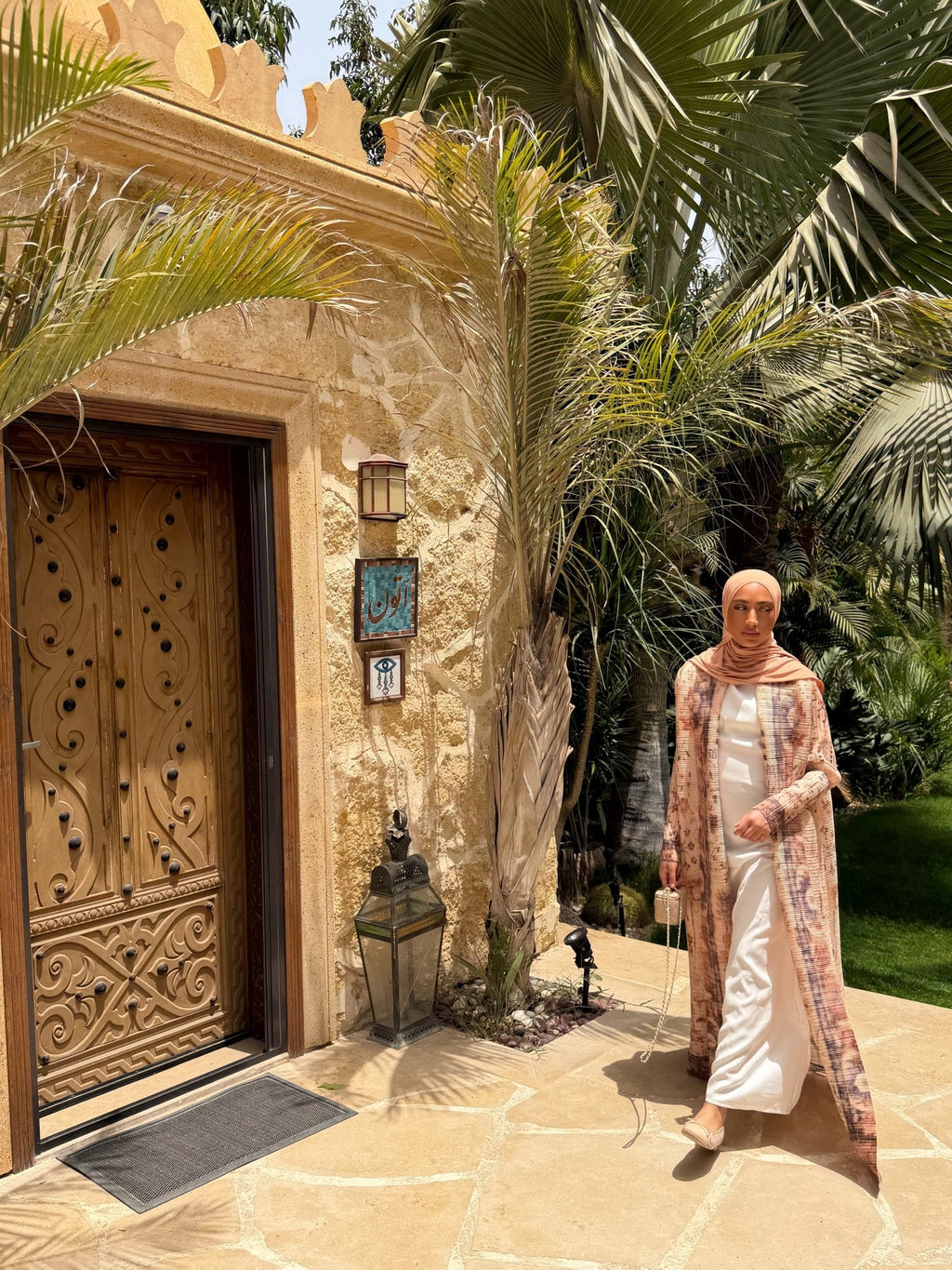 Kimono Alhambra Beige Tapisserie - TAHIRA