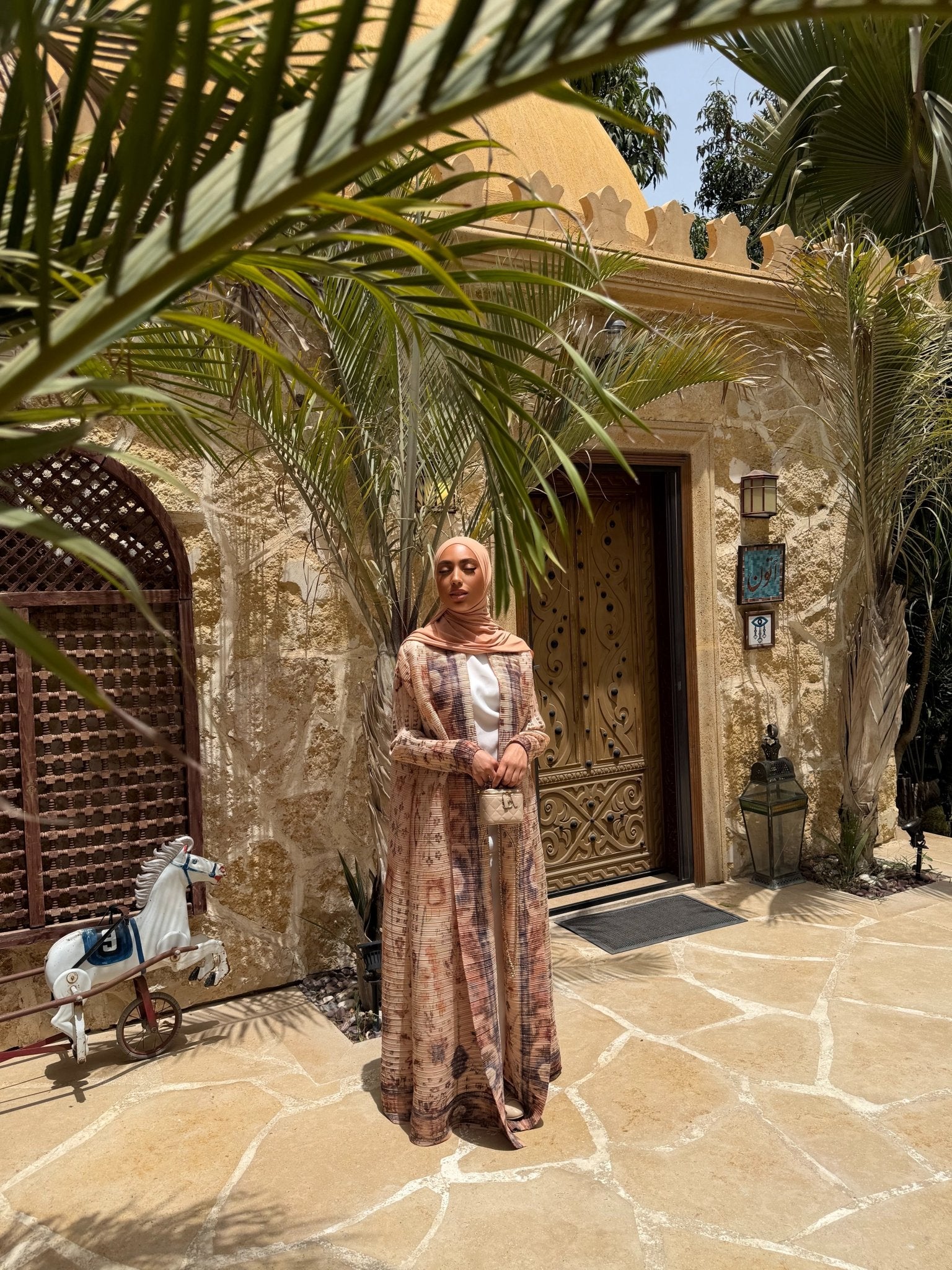 Kimono Alhambra Beige Tapisserie - TAHIRA
