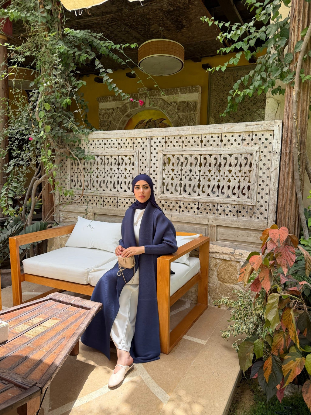 Kimono Alhambra Bleu Nuit - TAHIRA