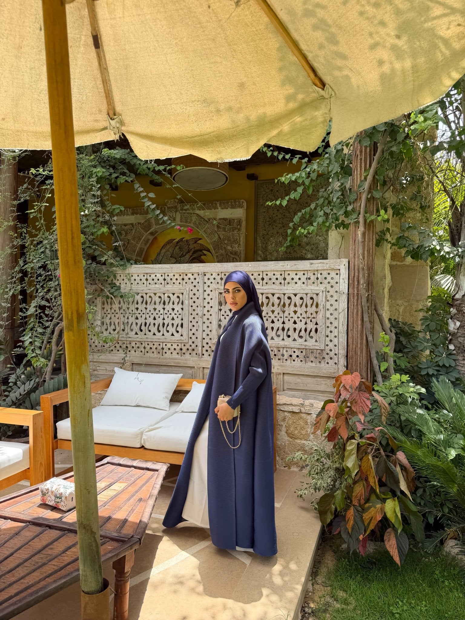 Kimono Alhambra Bleu Nuit - TAHIRA