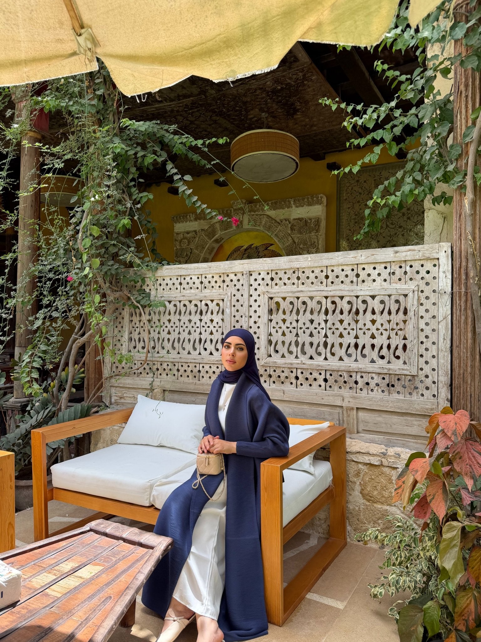 Kimono Alhambra Bleu Nuit - TAHIRA