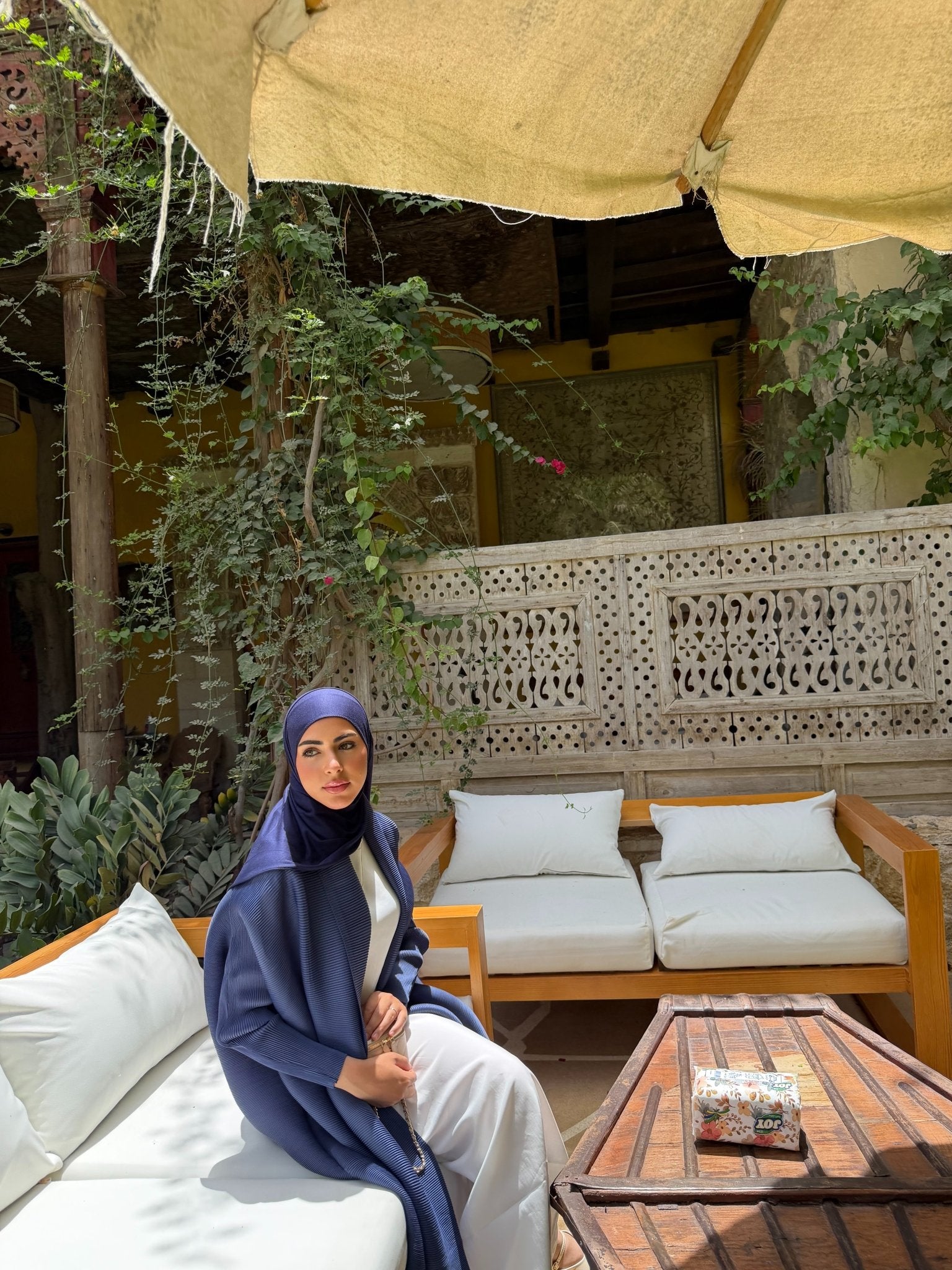 Kimono Alhambra Bleu Nuit - TAHIRA
