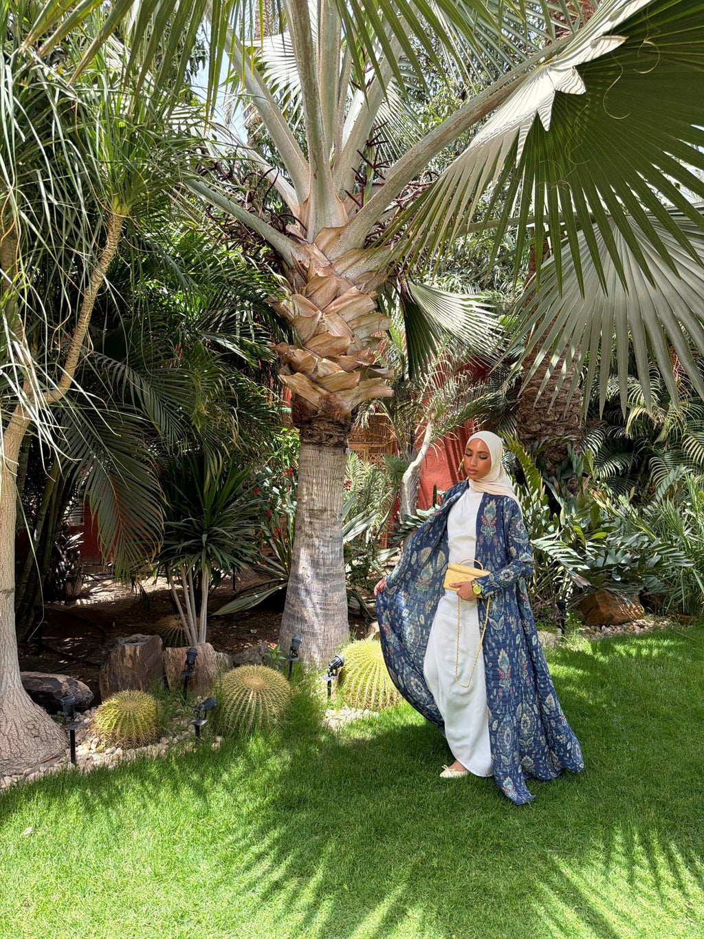 Kimono Alhambra Bleu Persan - TAHIRA