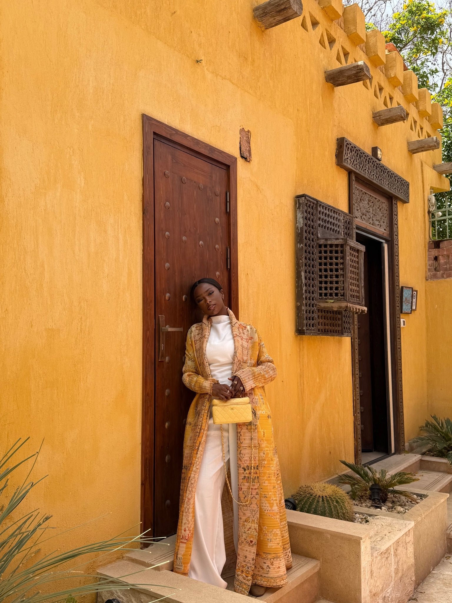 Kimono Alhambra Jaune Doré - TAHIRA